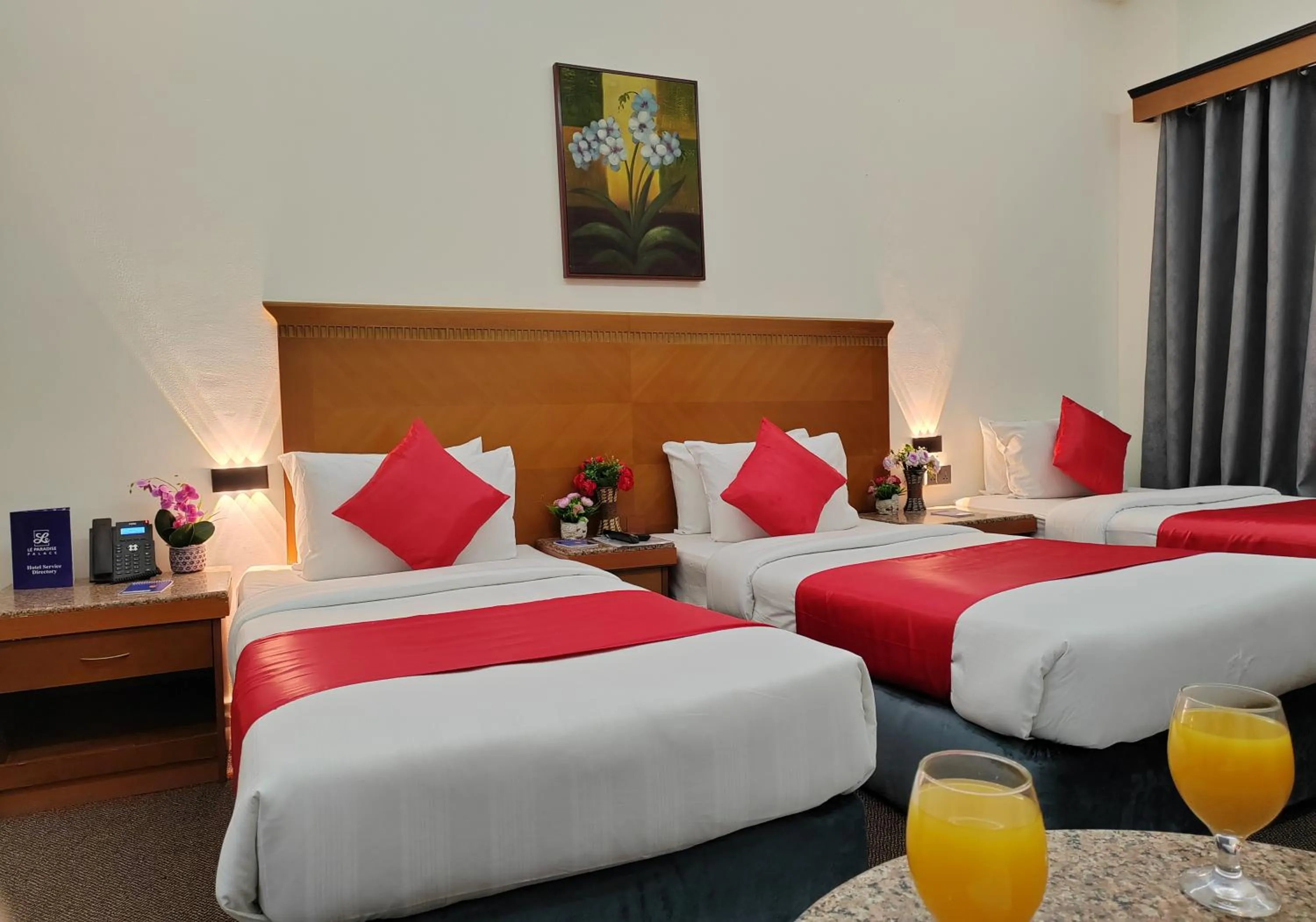 Bed in Le Paradise Palace Hotel Deira Dubai Al Rigga