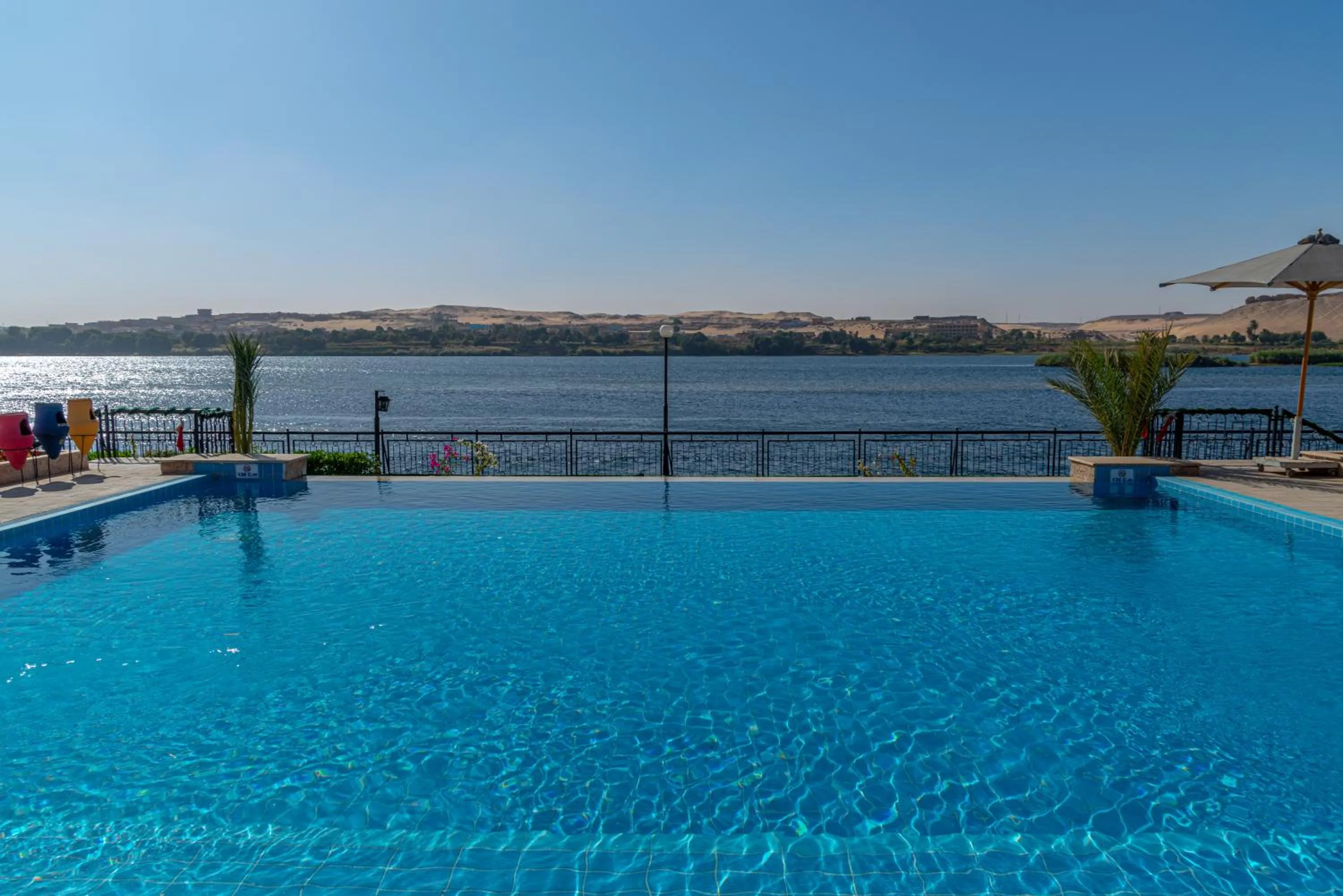 Pool view in Sonesta Nouba Hotel Aswan
