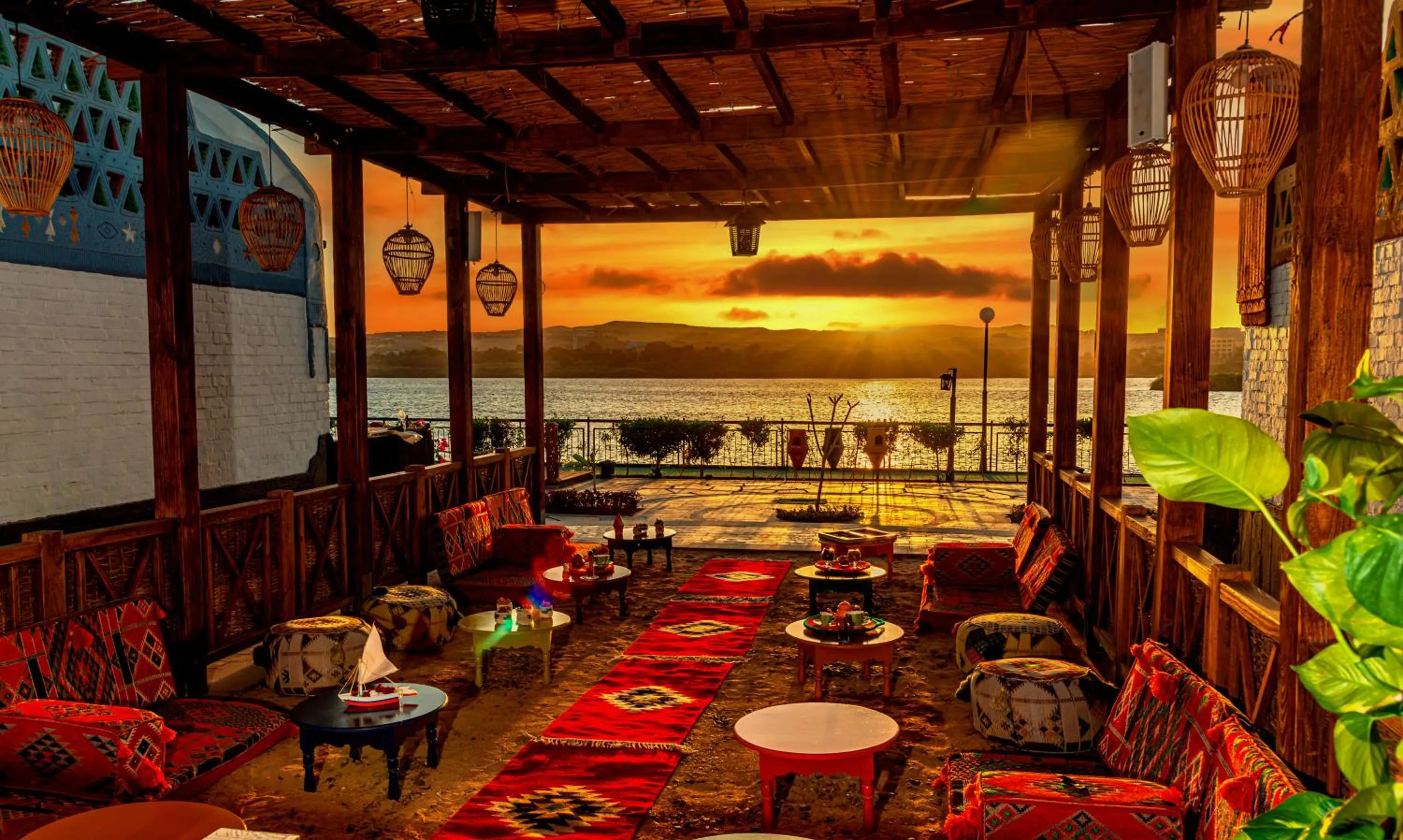 Seating area in Sonesta Nouba Hotel Aswan