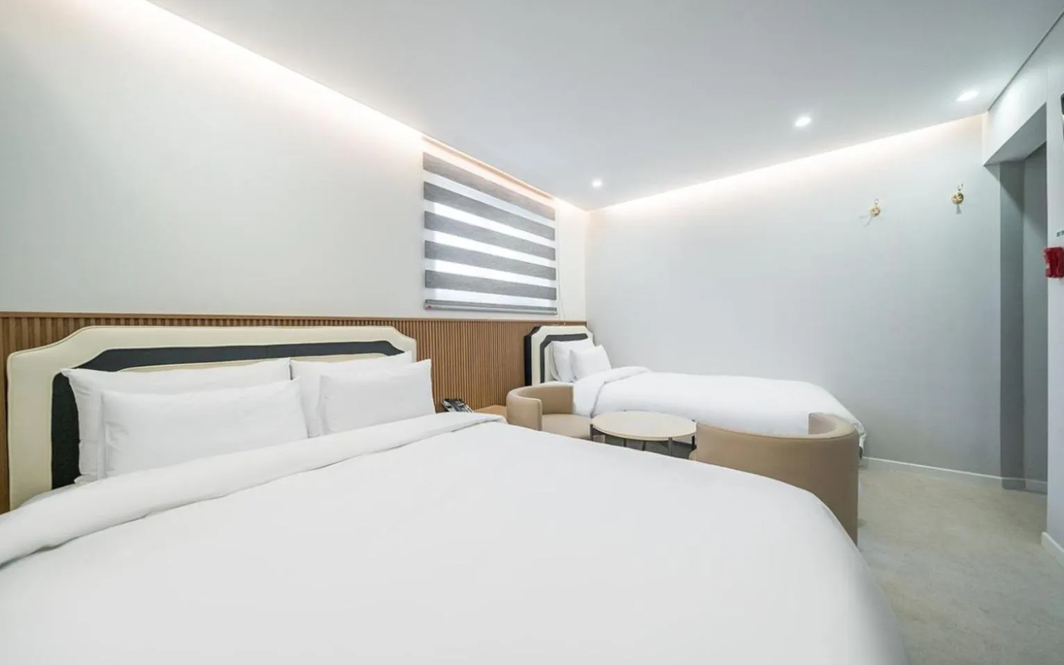 Bed in Number25 Hotel Namchuncheon