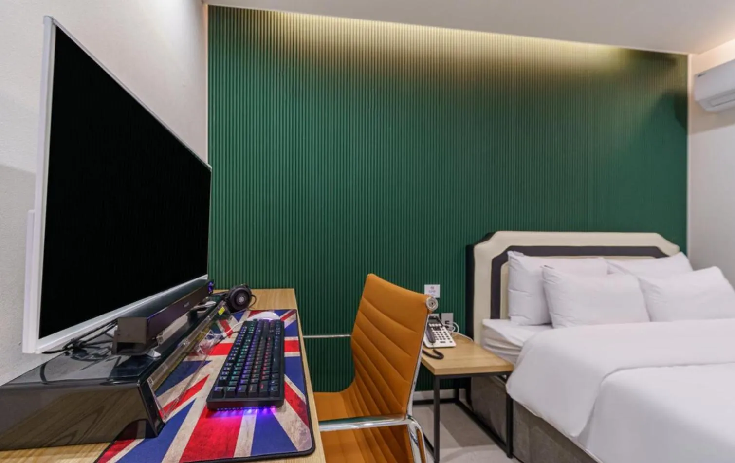 Bed in Number25 Hotel Namchuncheon