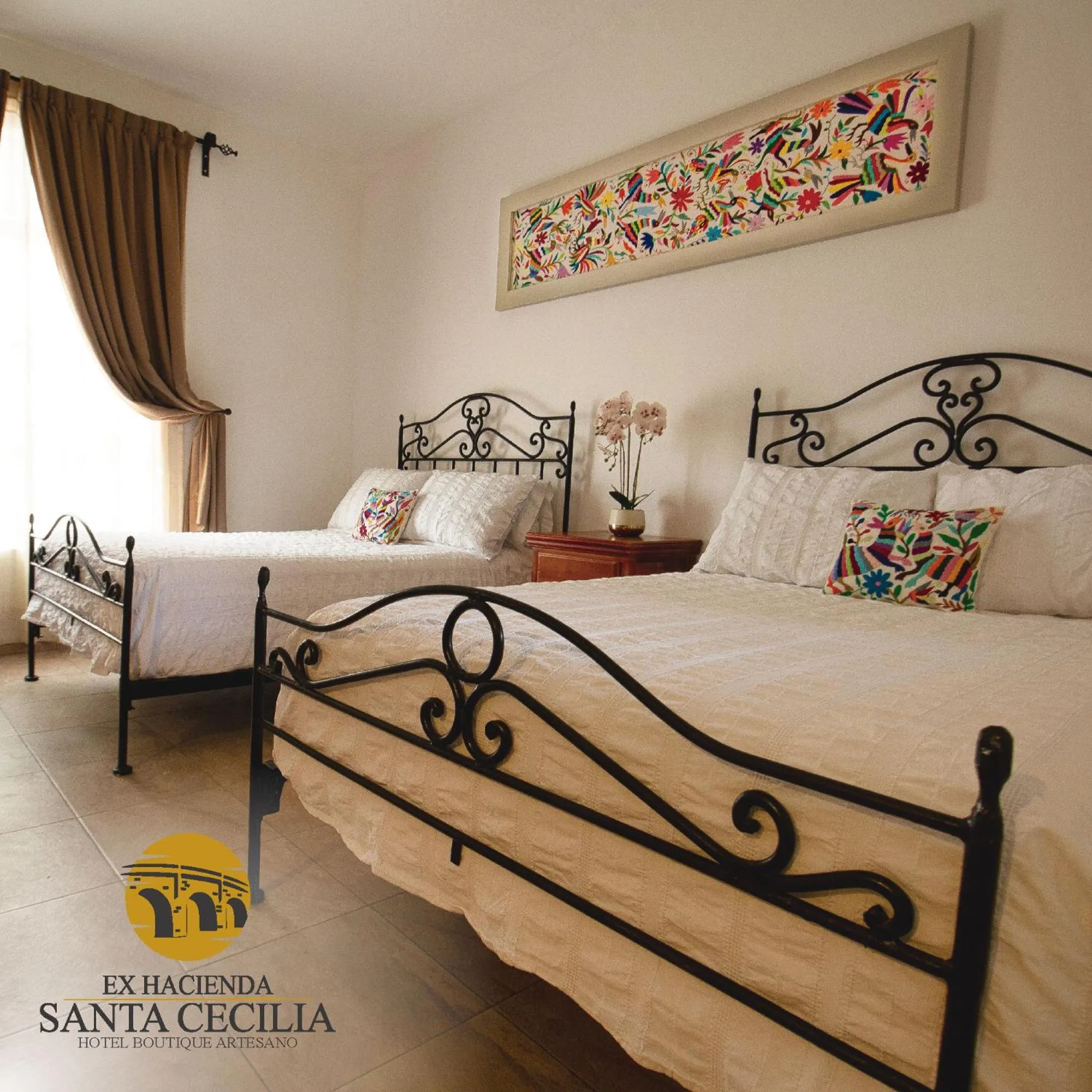 Bed in Ex Hacienda Santa Cecilia