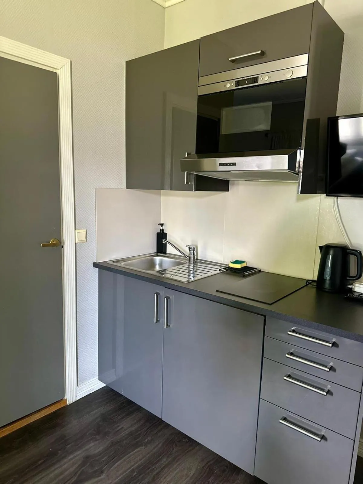 Kitchen or kitchenette in Oslo Airport Budget Apartments
