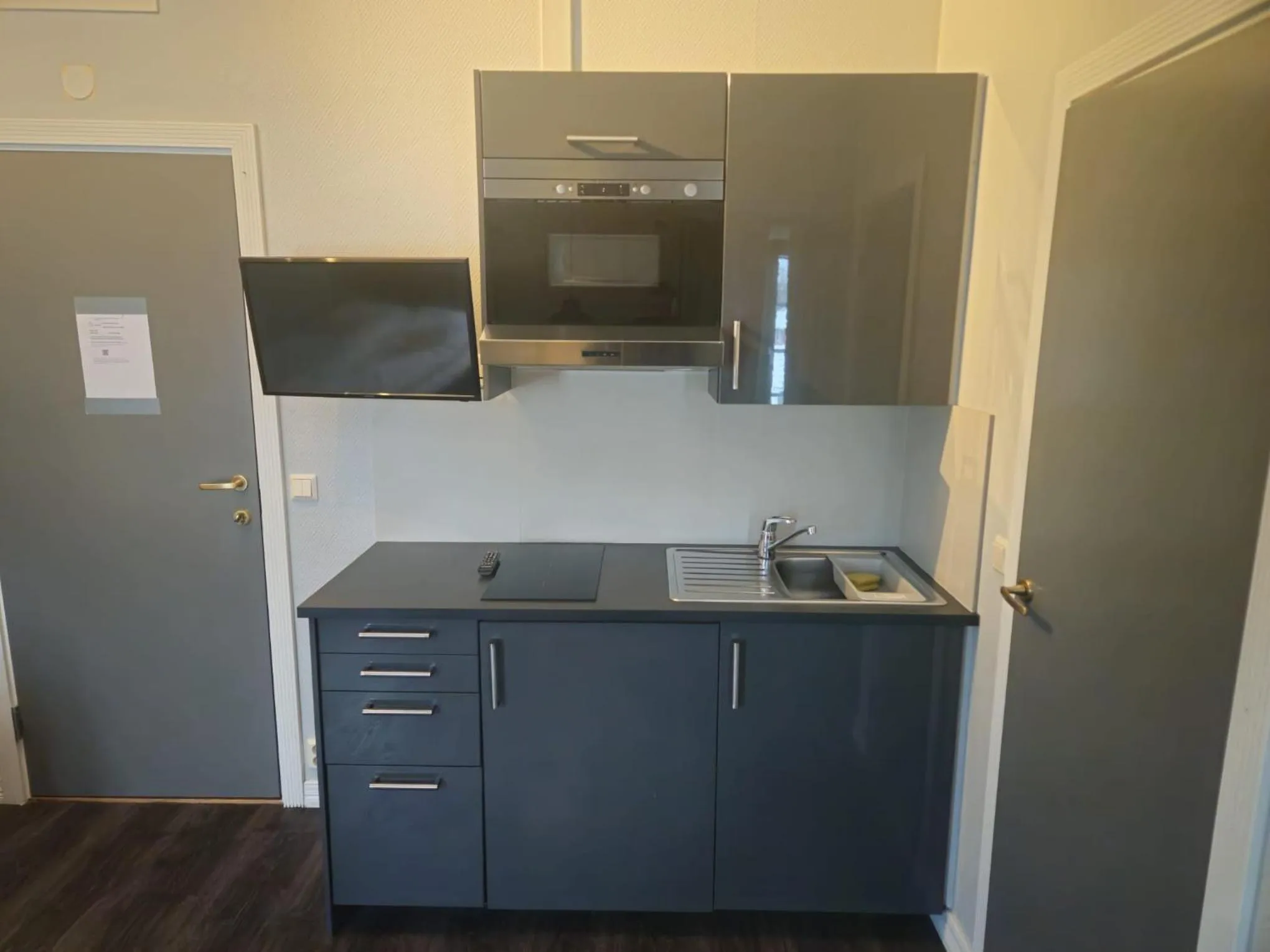 Kitchen or kitchenette in Oslo Airport Budget Apartments