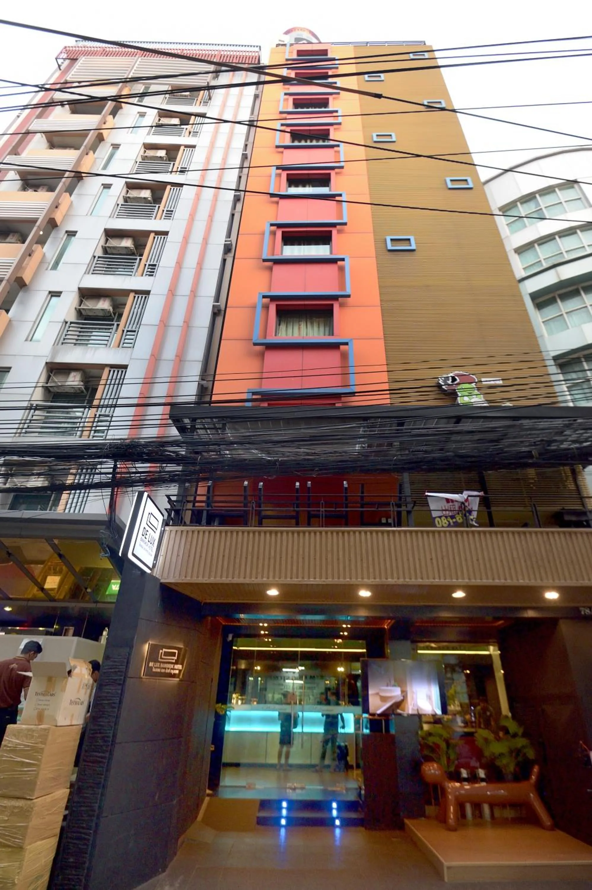 Property building in De Lux Bangkok Hotel