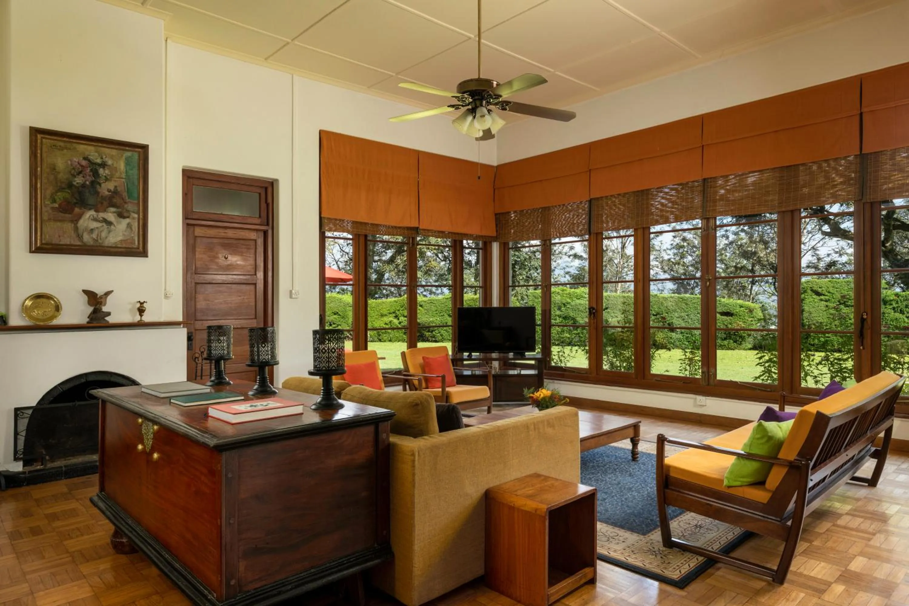 Living room in Jetwing Hoffmann Bungalow