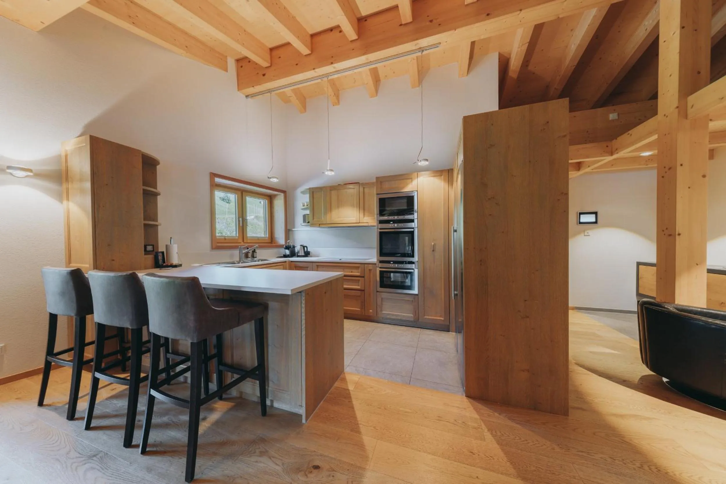 Kitchen or kitchenette in Apart-Hotel Laurus Lech