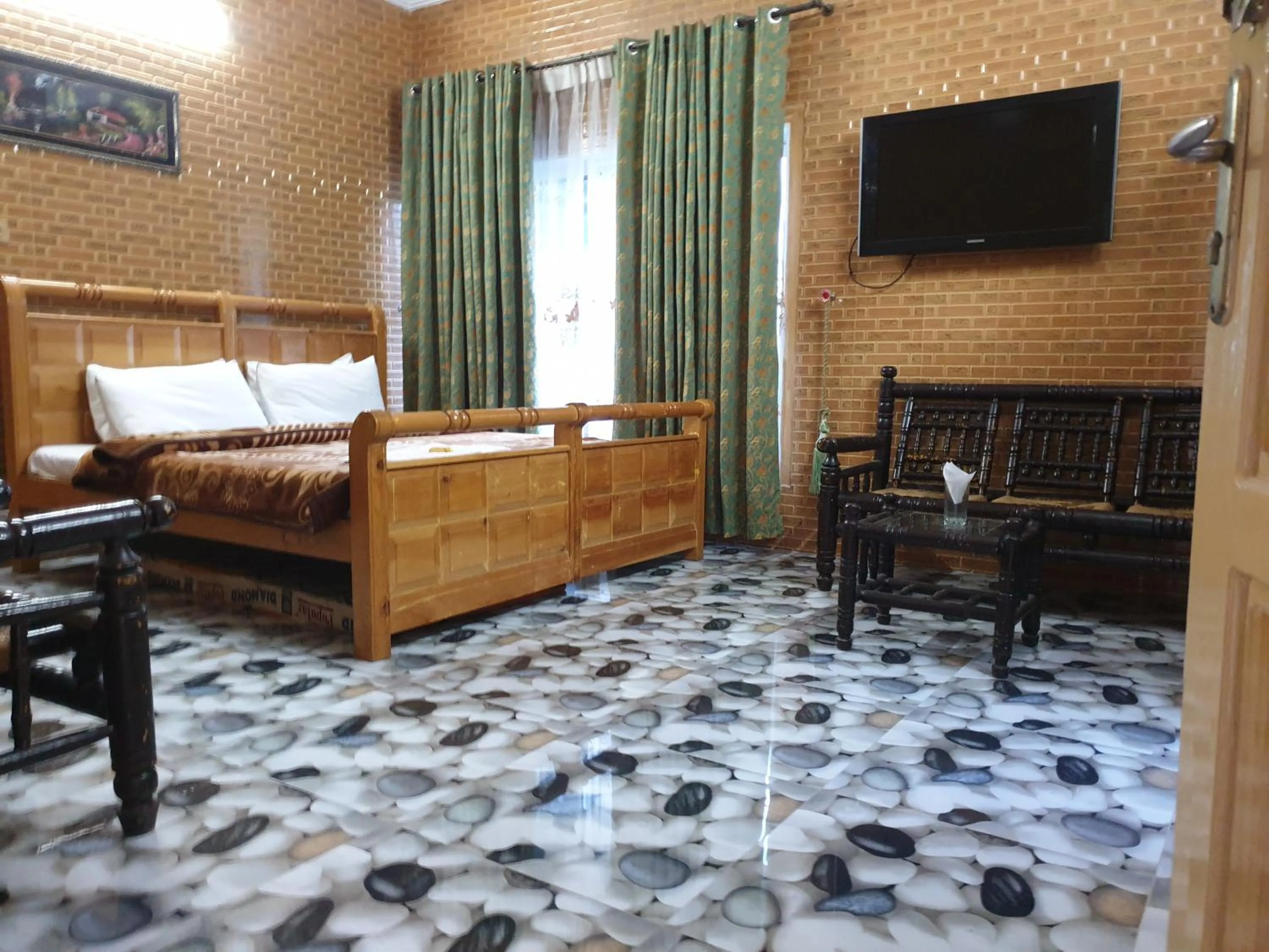 Bed in Kashmir lodge
