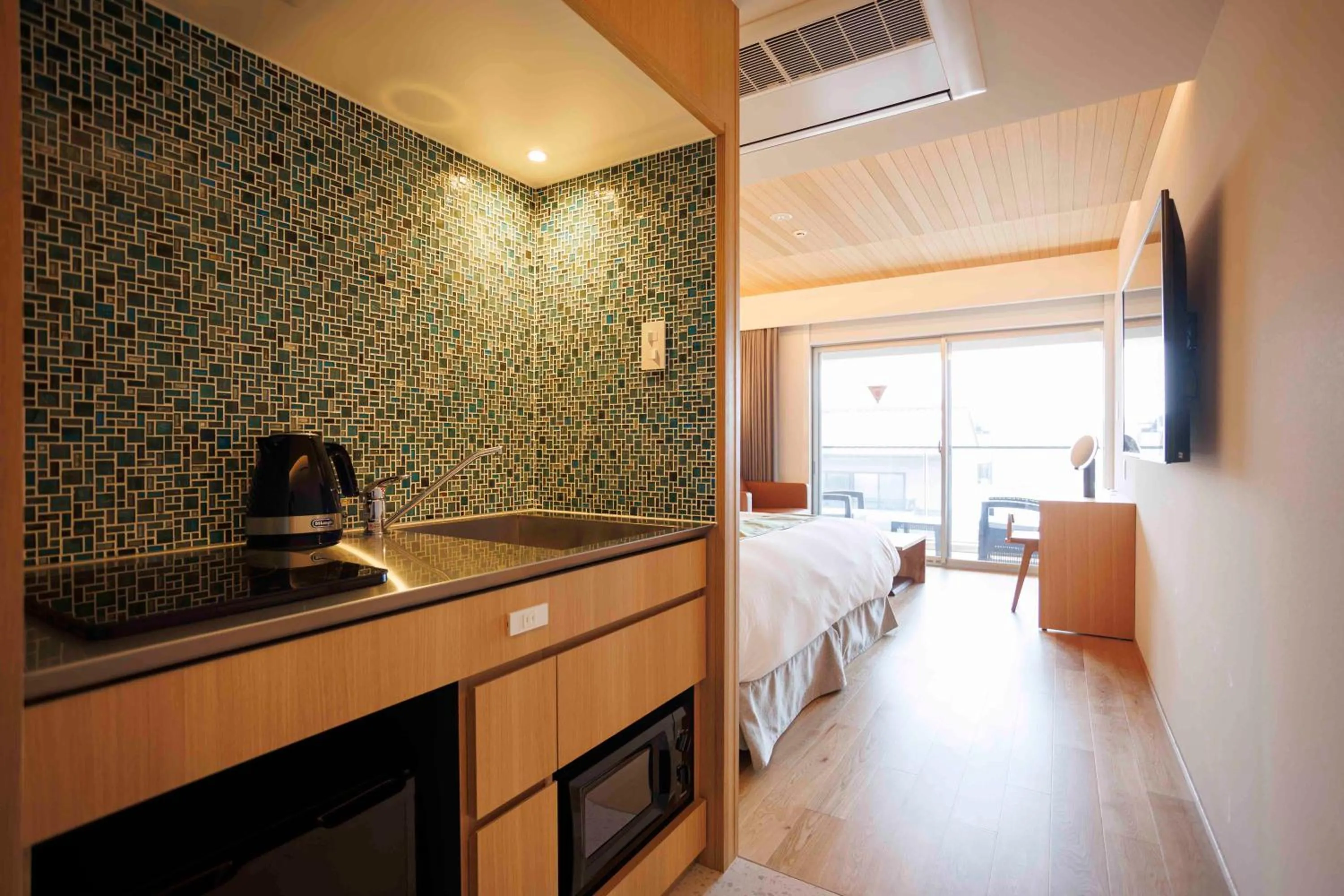 kitchen, Bed in Gion Elite Terrace