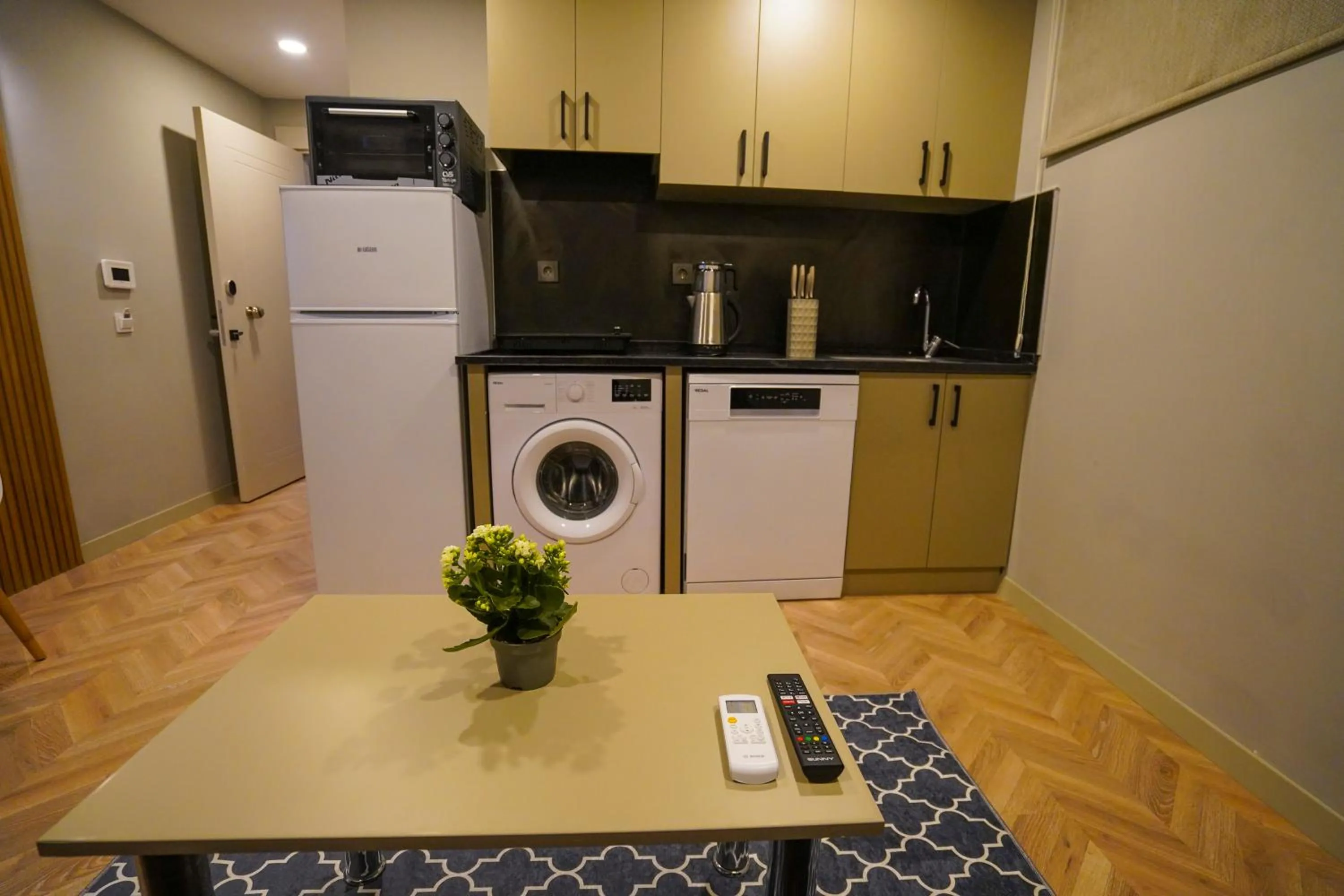 Kitchen or kitchenette in Moon Suites