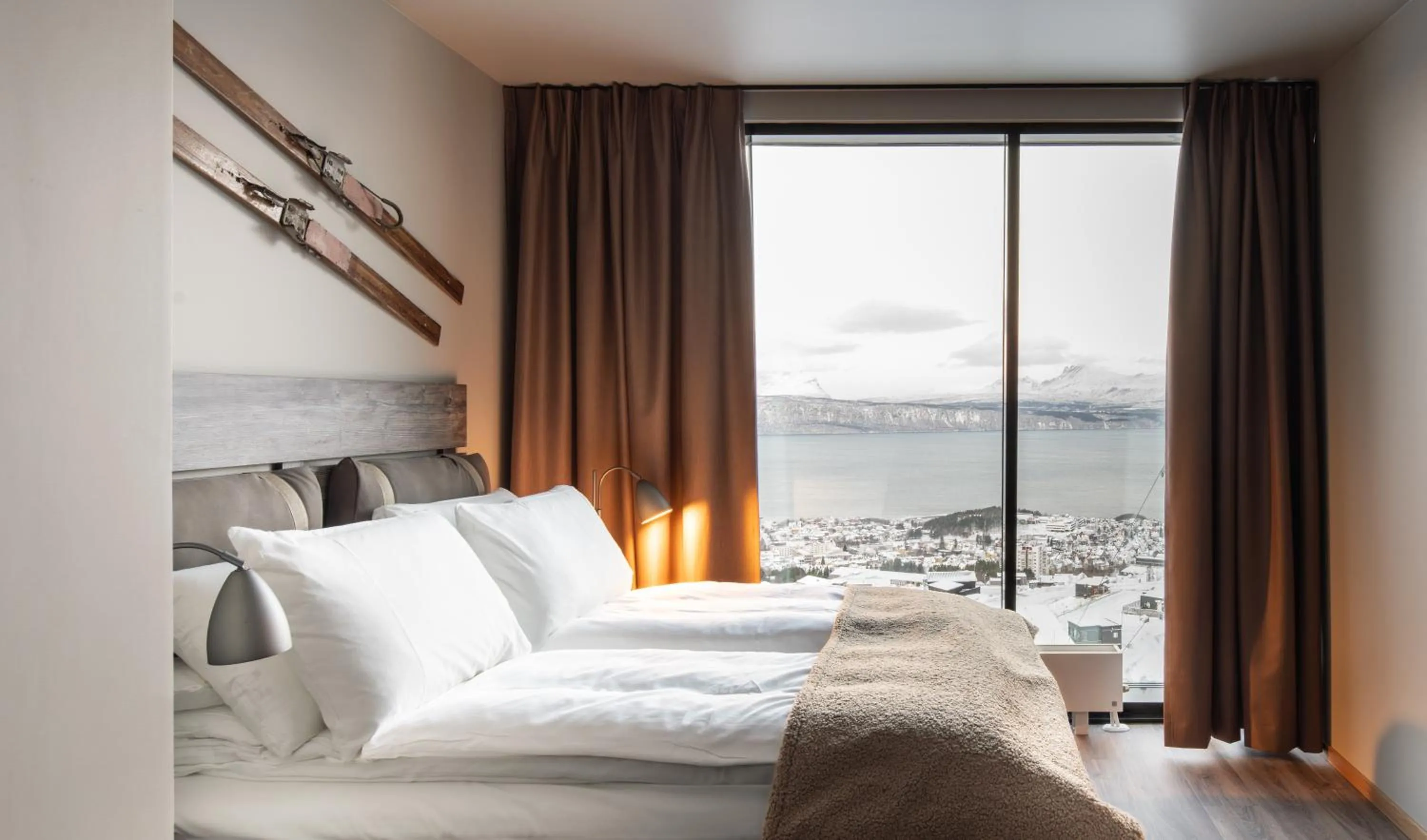 Bedroom, Bed in Basecamp Narvik