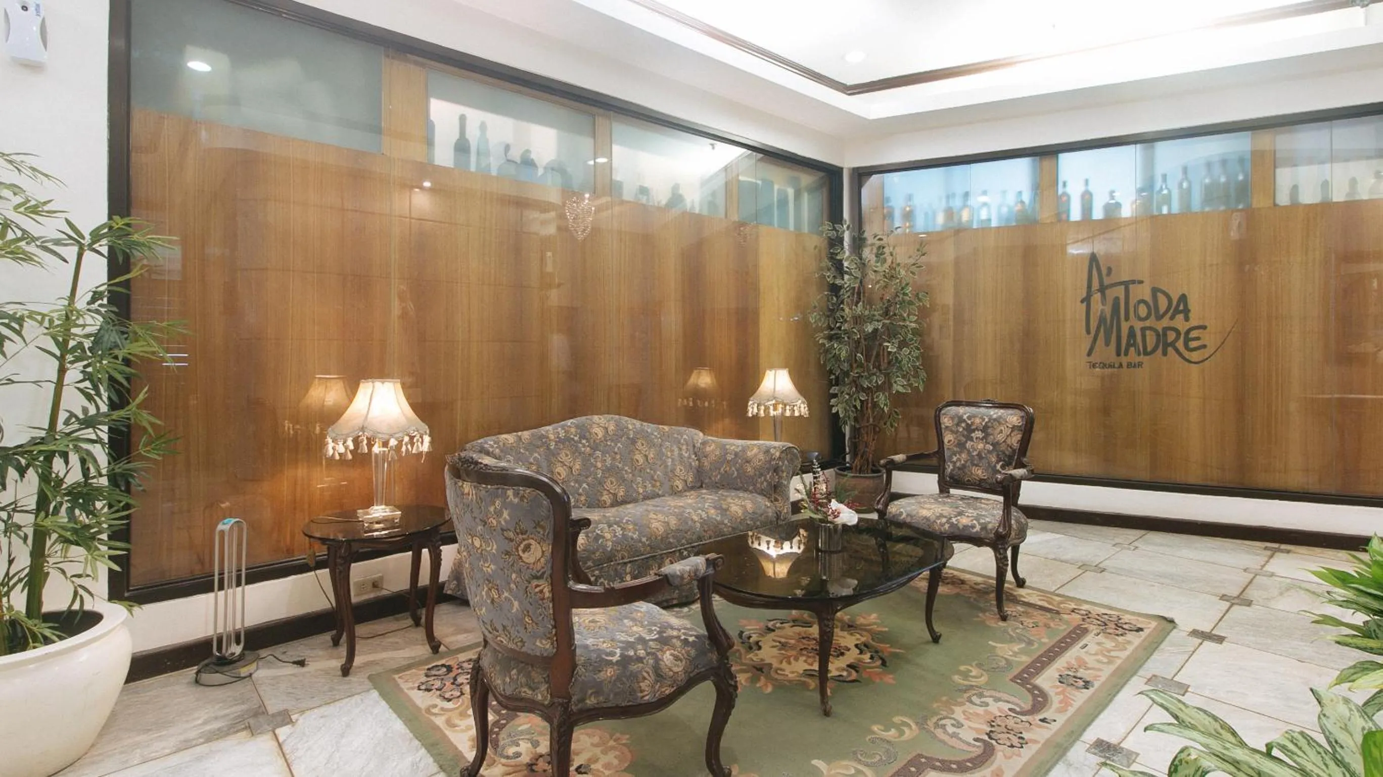 Seating area in Sunette Tower Makati