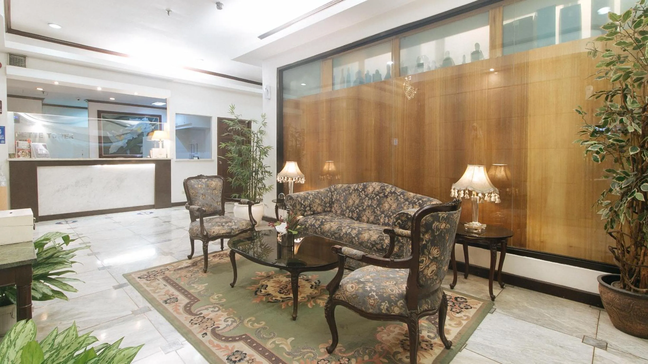 Seating area in Sunette Tower Makati