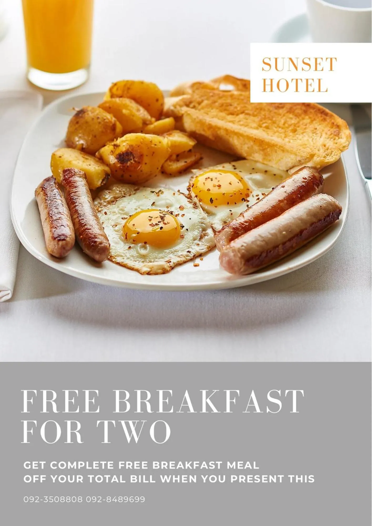 Breakfast in The Sunset Bangsaen Hotel