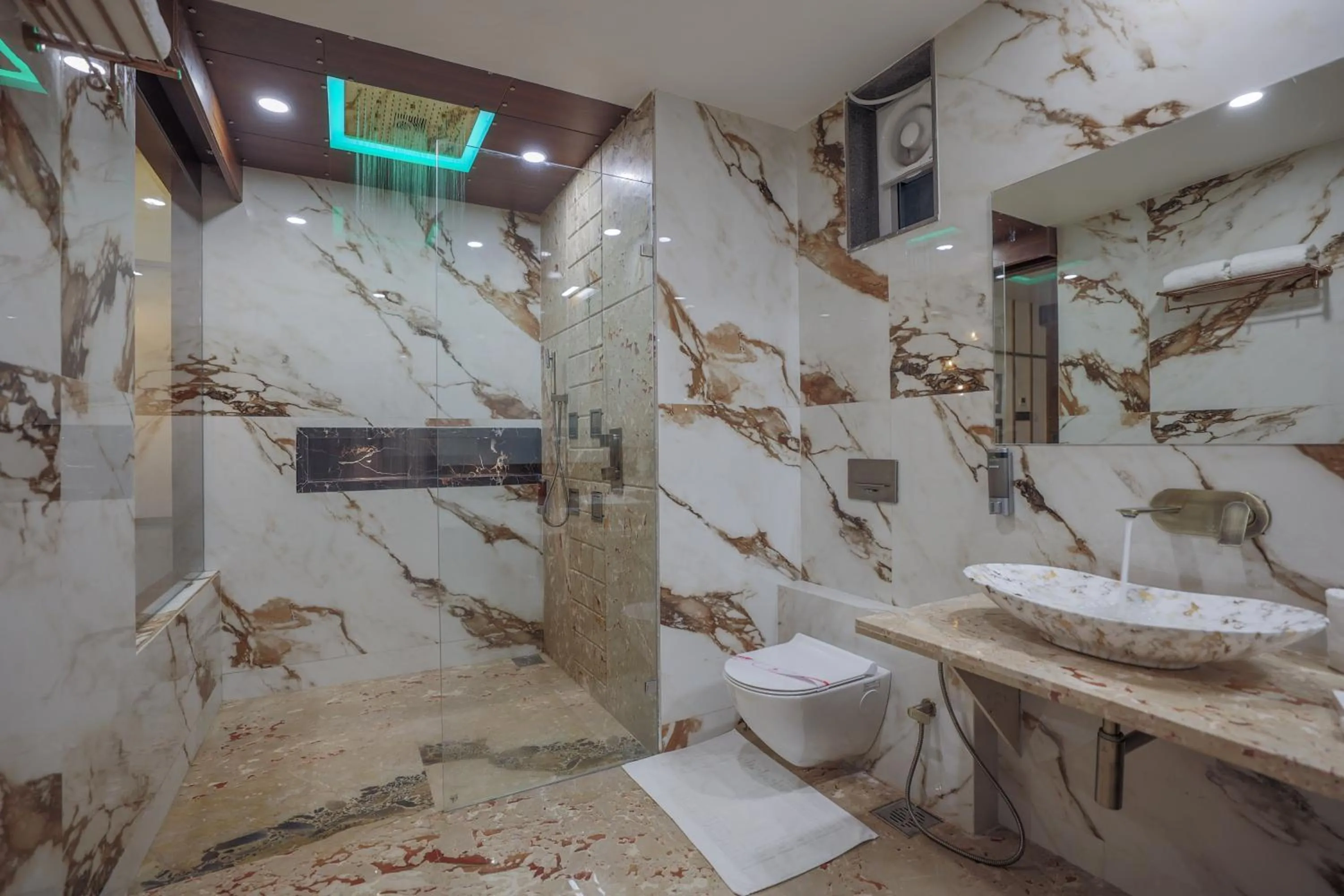 Shower in Hotel Aditya Mansingh Inn