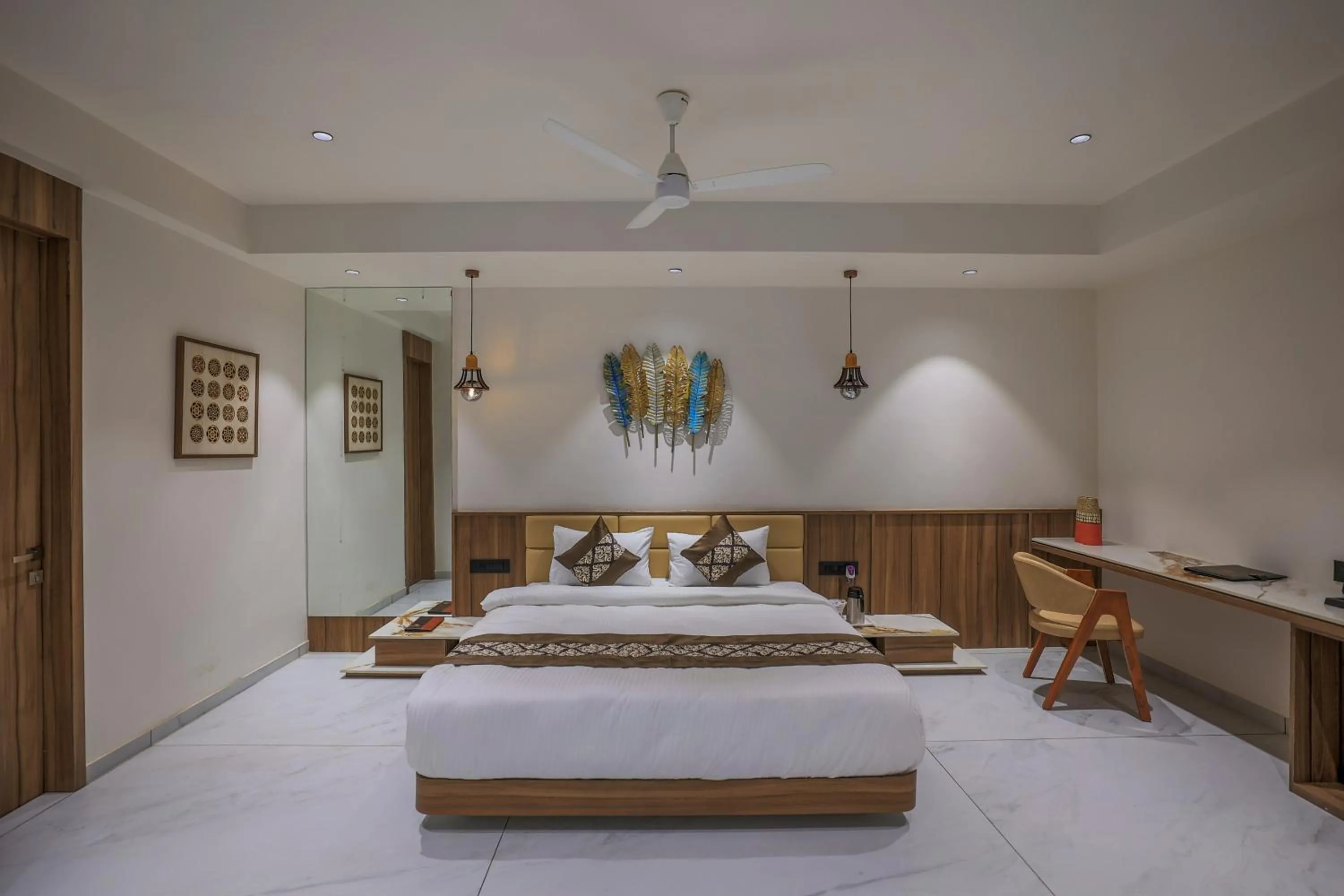 Bed in Hotel Aditya Mansingh Inn