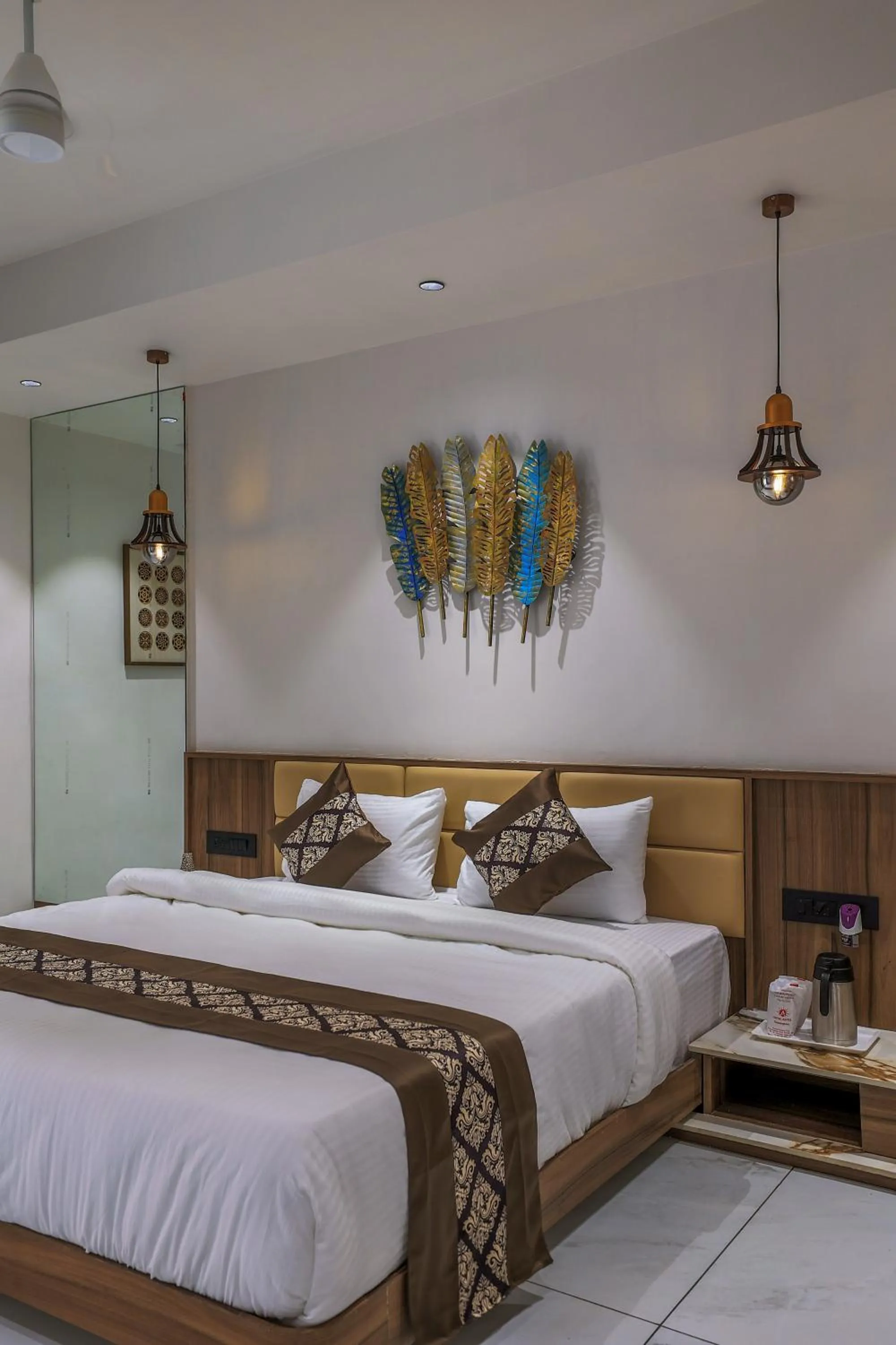 Bed in Hotel Aditya Mansingh Inn
