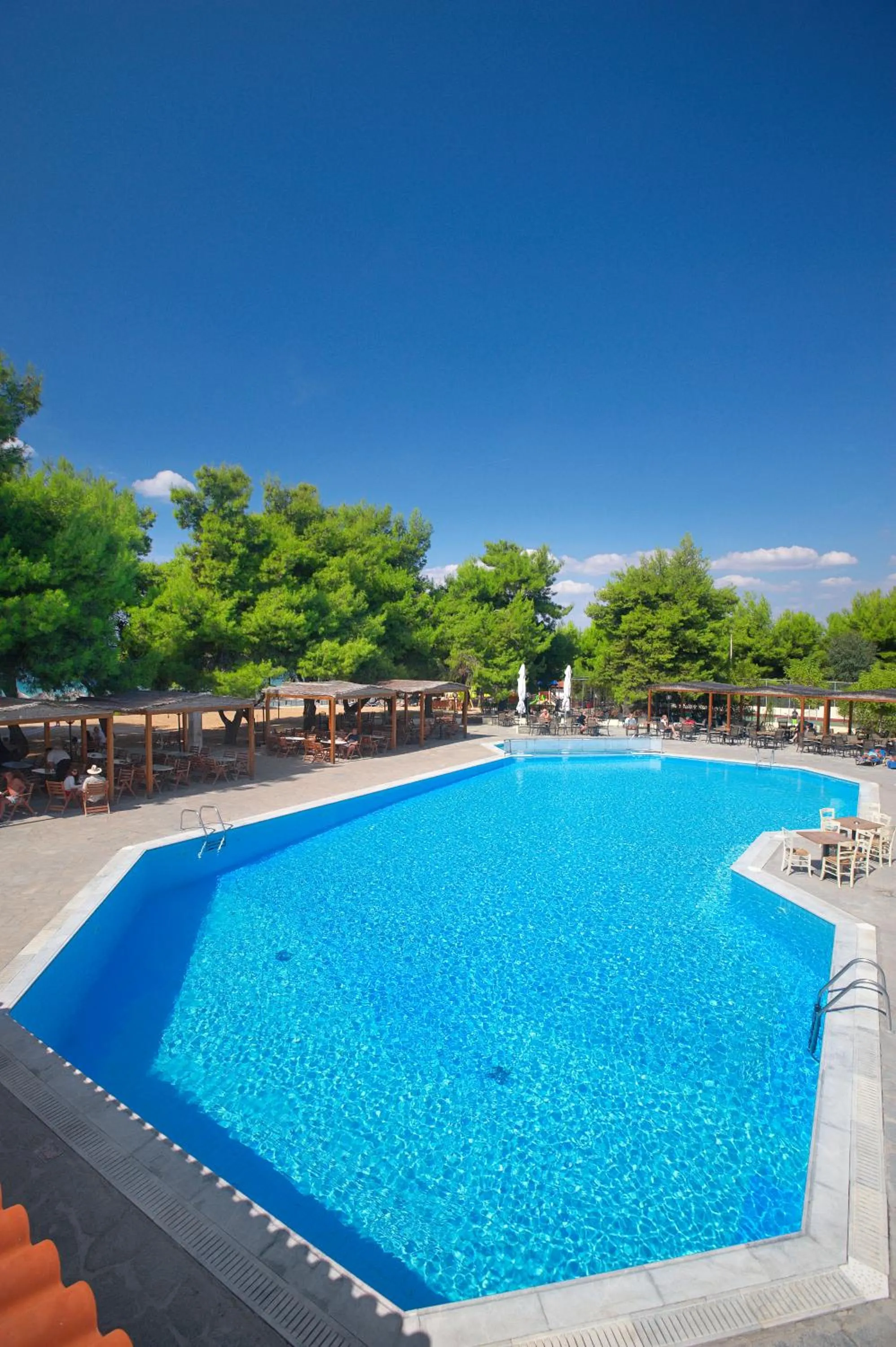 Pool view in Portes Beach Hotel
