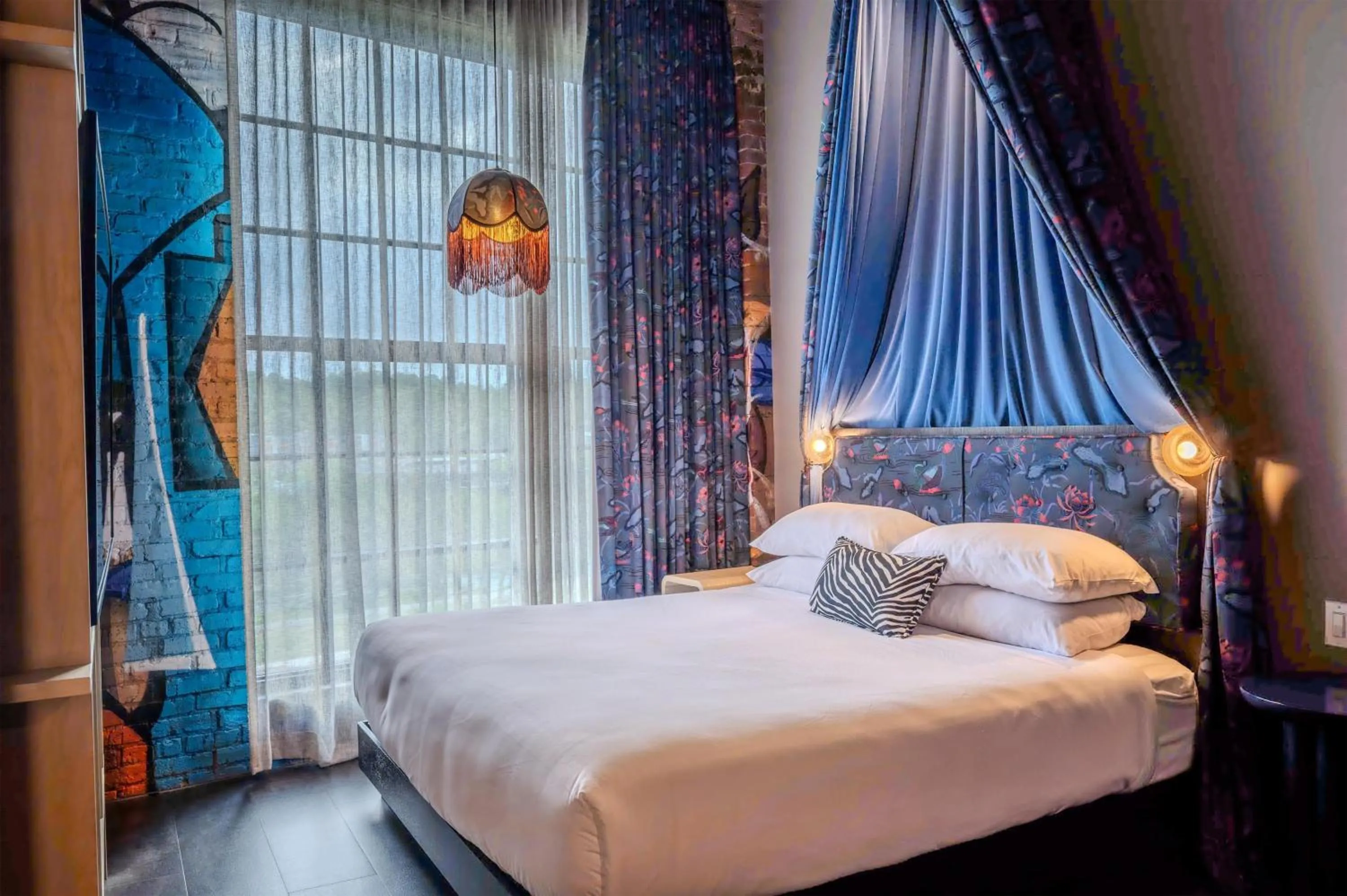 Bed in The Radical Asheville, Tapestry Collection by Hilton