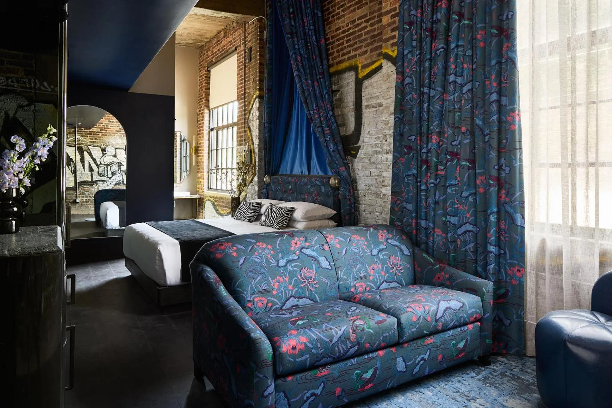 Seating area in The Radical Asheville, Tapestry Collection by Hilton