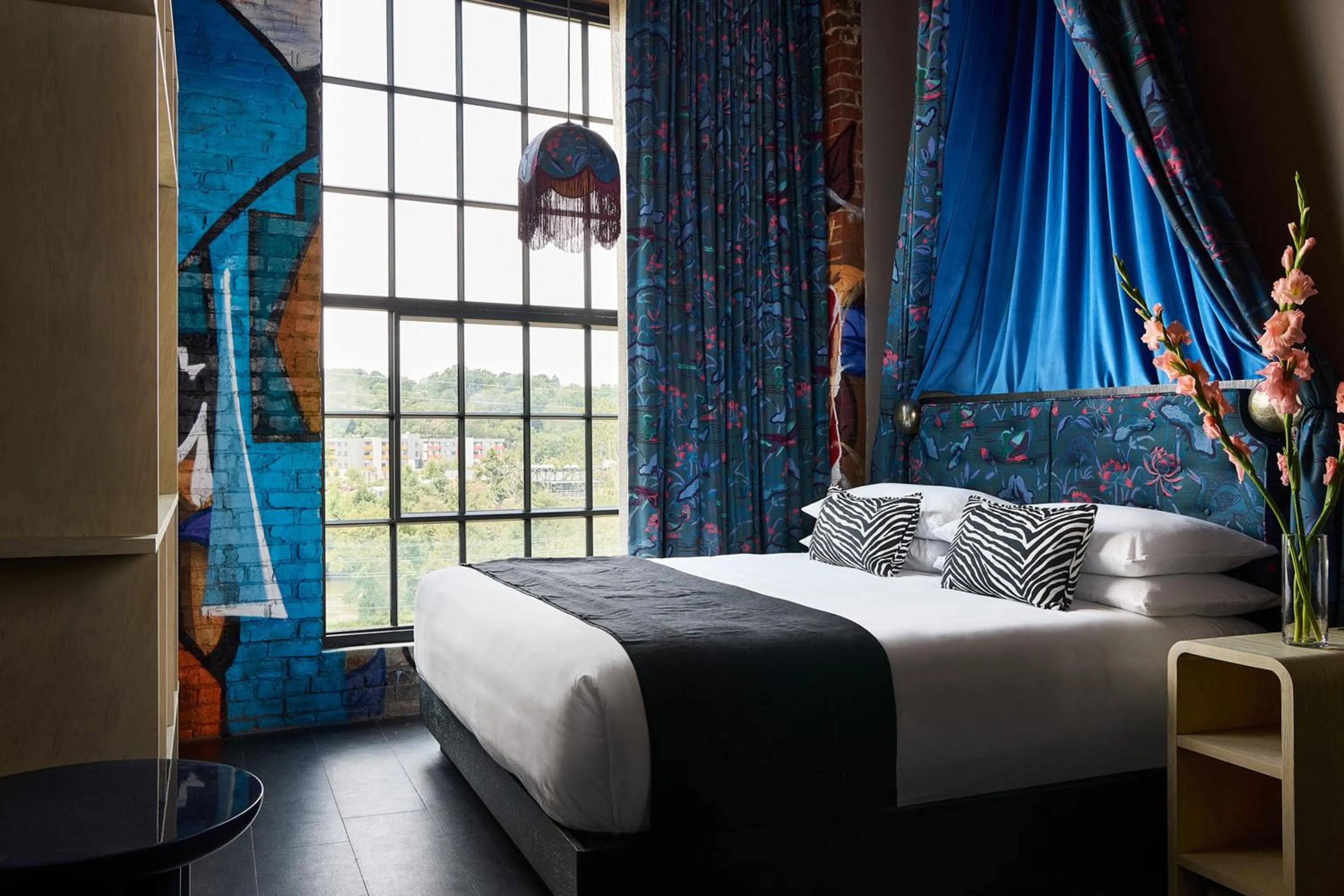 Bed in The Radical Asheville, Tapestry Collection by Hilton