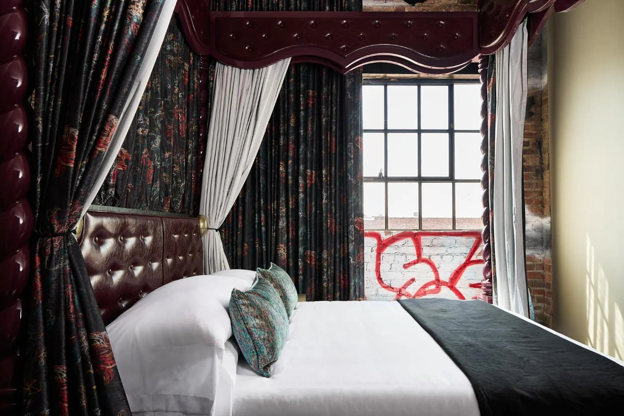 Bed in The Radical Asheville, Tapestry Collection by Hilton