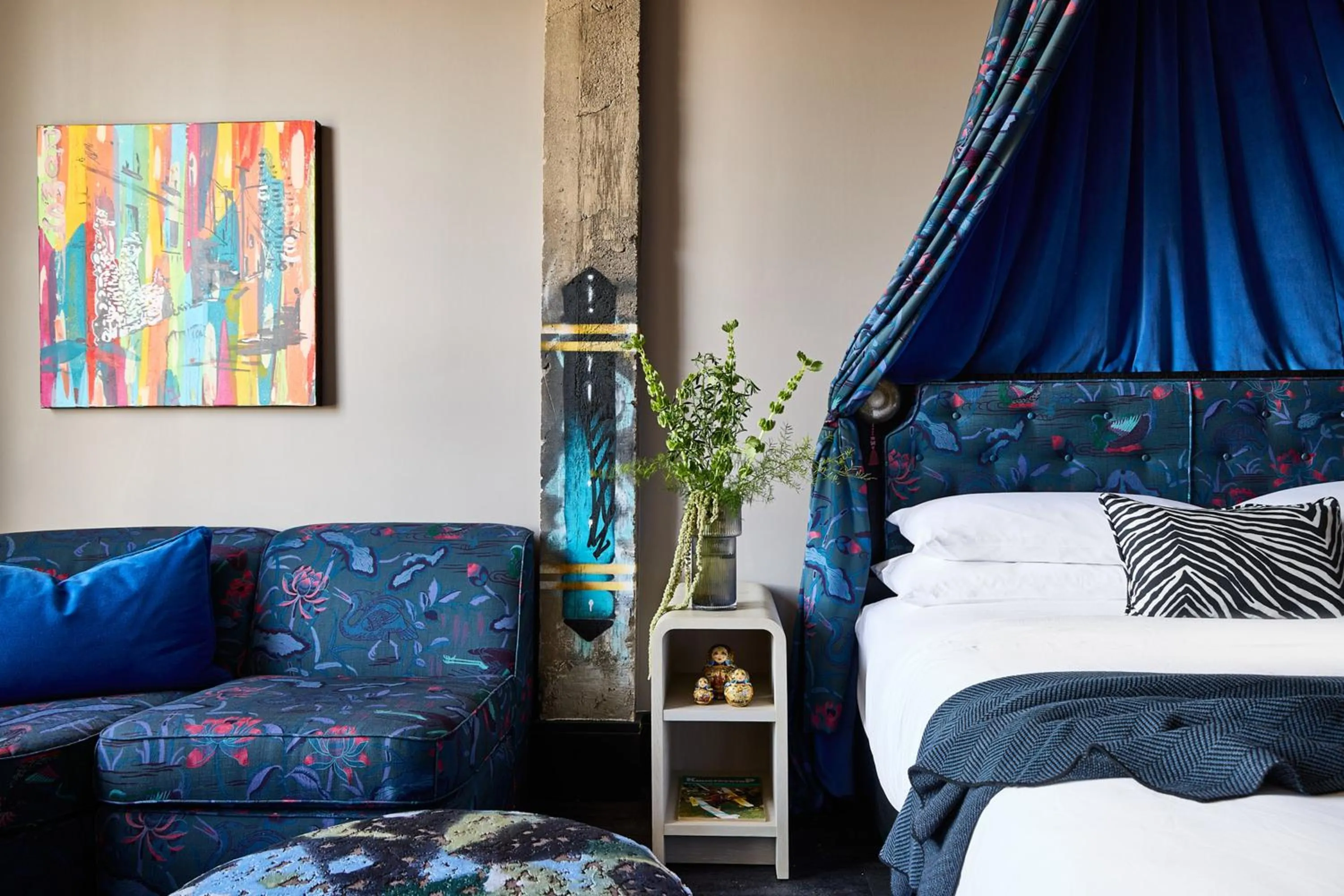 Bed in The Radical Asheville, Tapestry Collection by Hilton