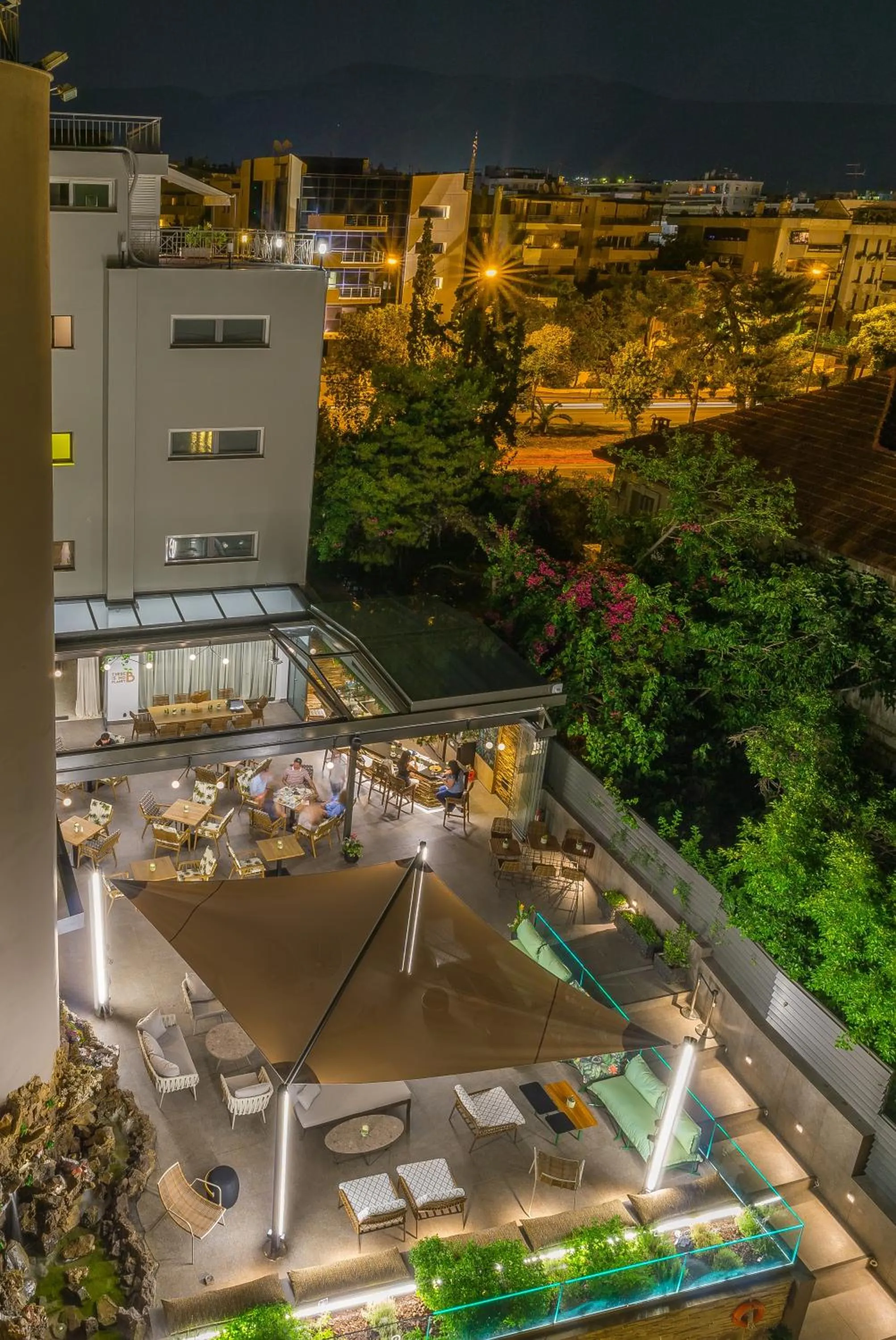 Patio in Palmyra Beach Hotel