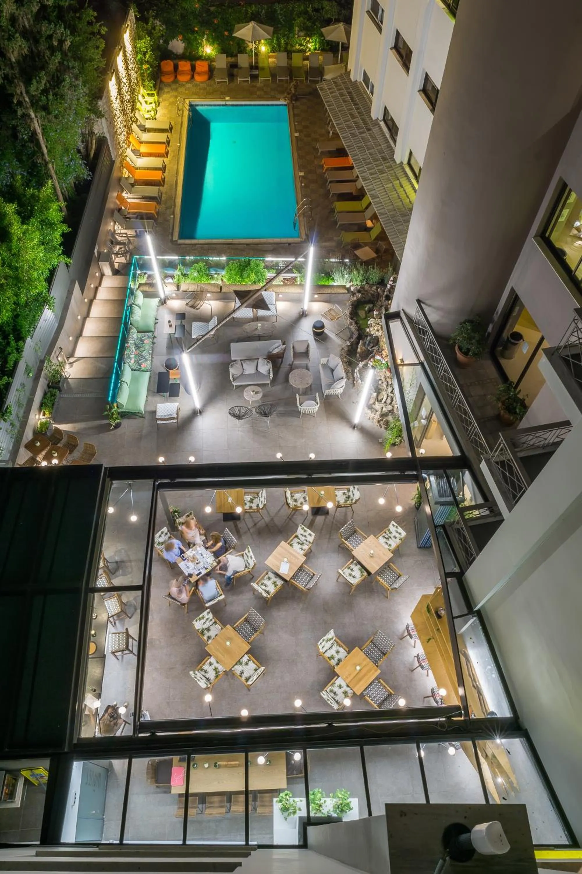 Patio in Palmyra Beach Hotel