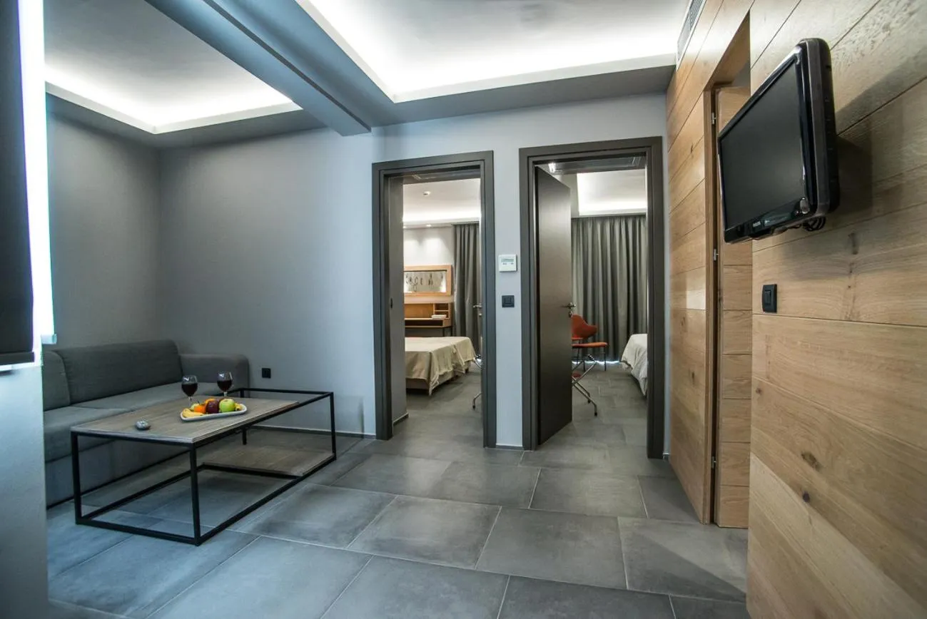 Living room, Bed in Palmyra Beach Hotel