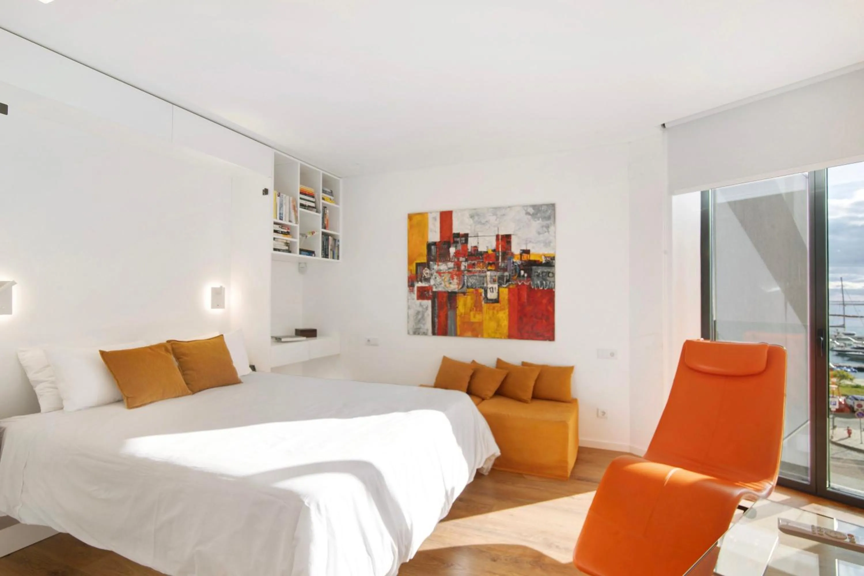 Living room, Bed in Mare Nostrum