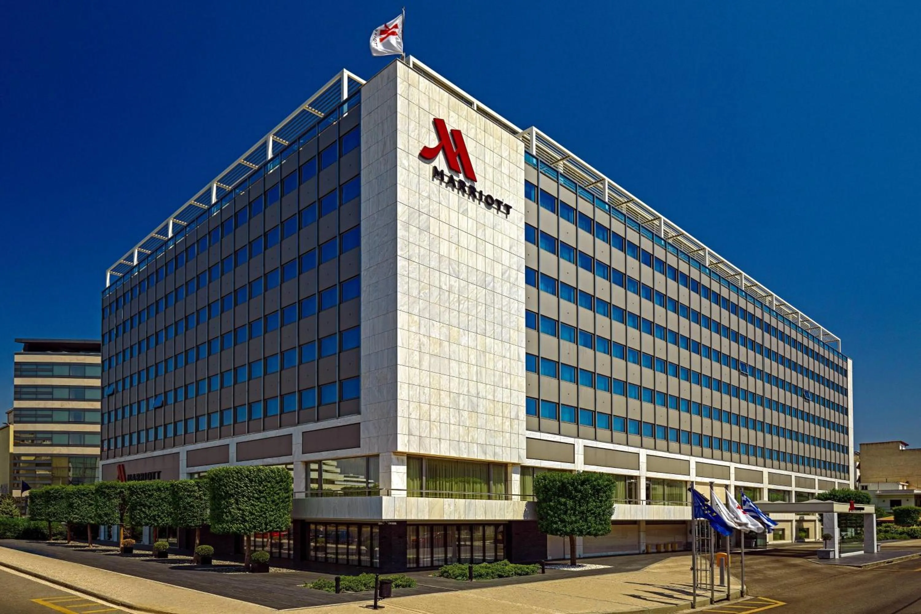 Property building in Athens Marriott Hotel