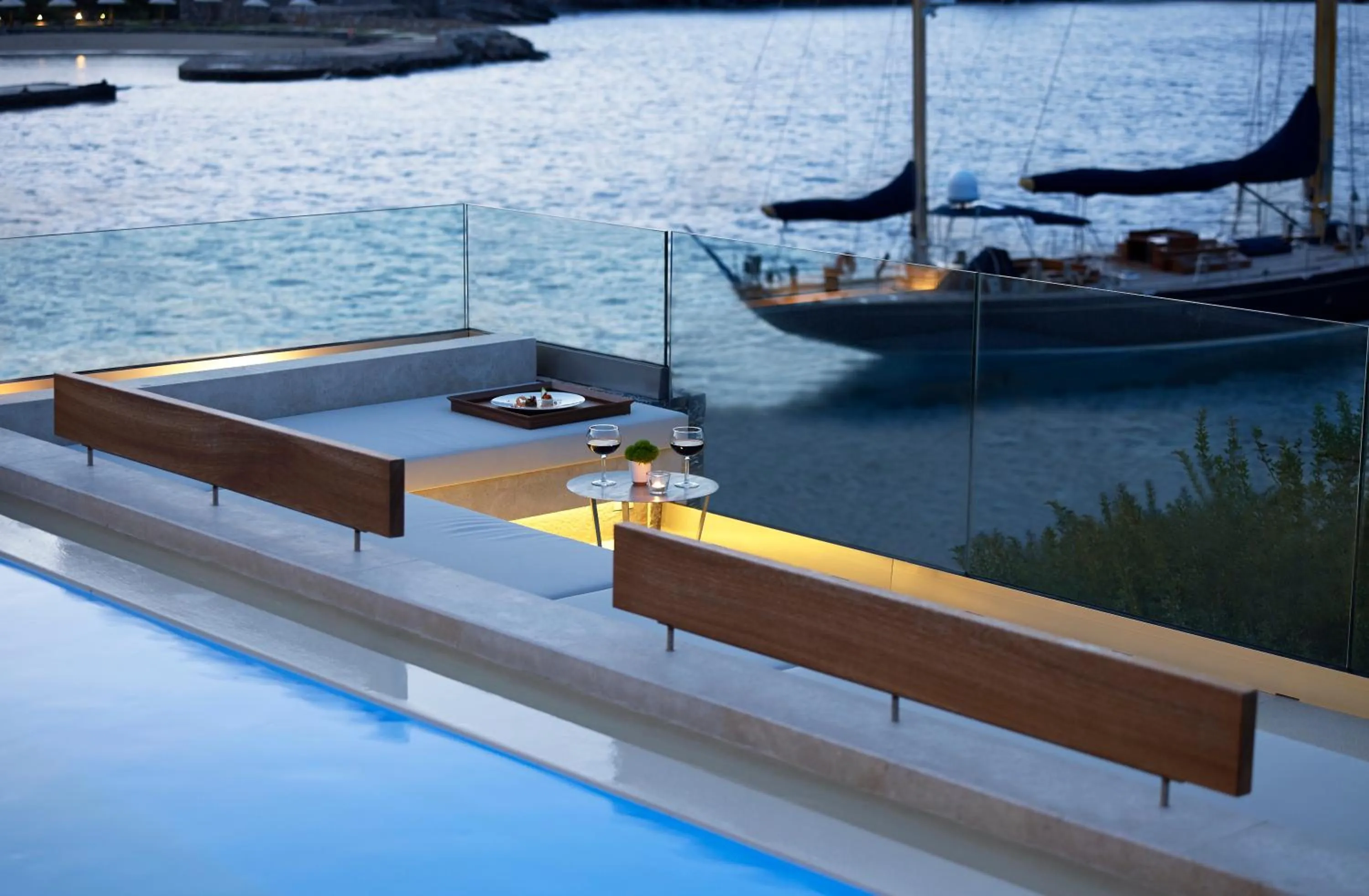 Patio in Elounda Peninsula Luxury Resort, Six Senses Spa