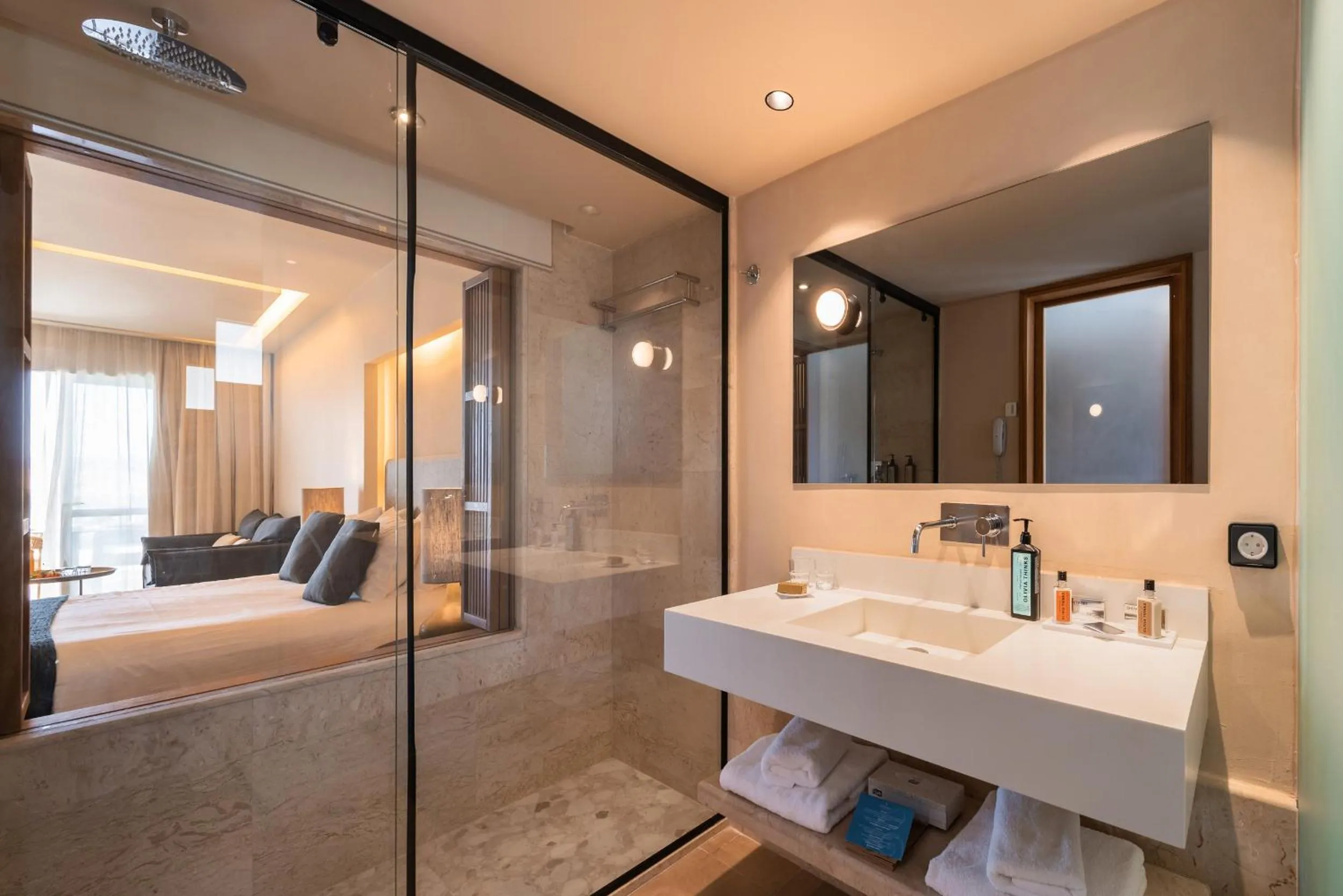 Bathroom in Lindos Mare, Seaside Hotel