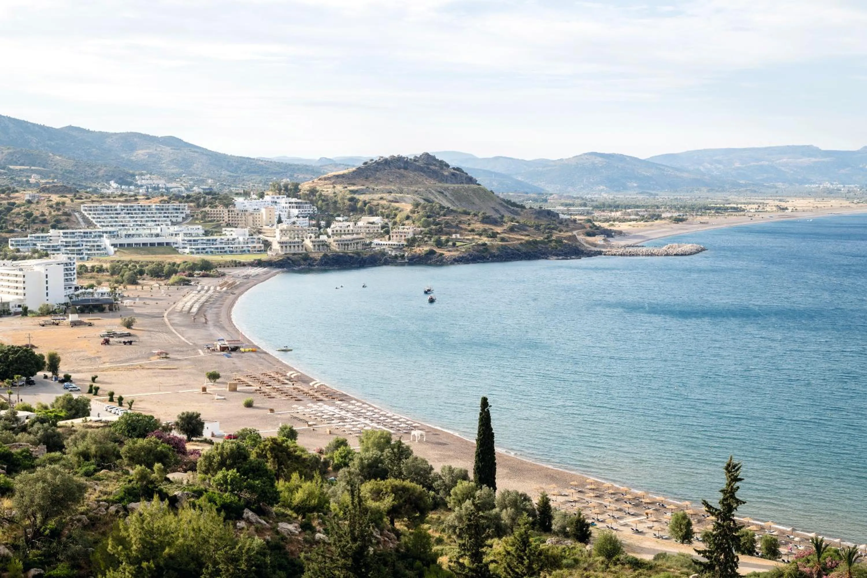 Sea view in Lindos Mare, Seaside Hotel