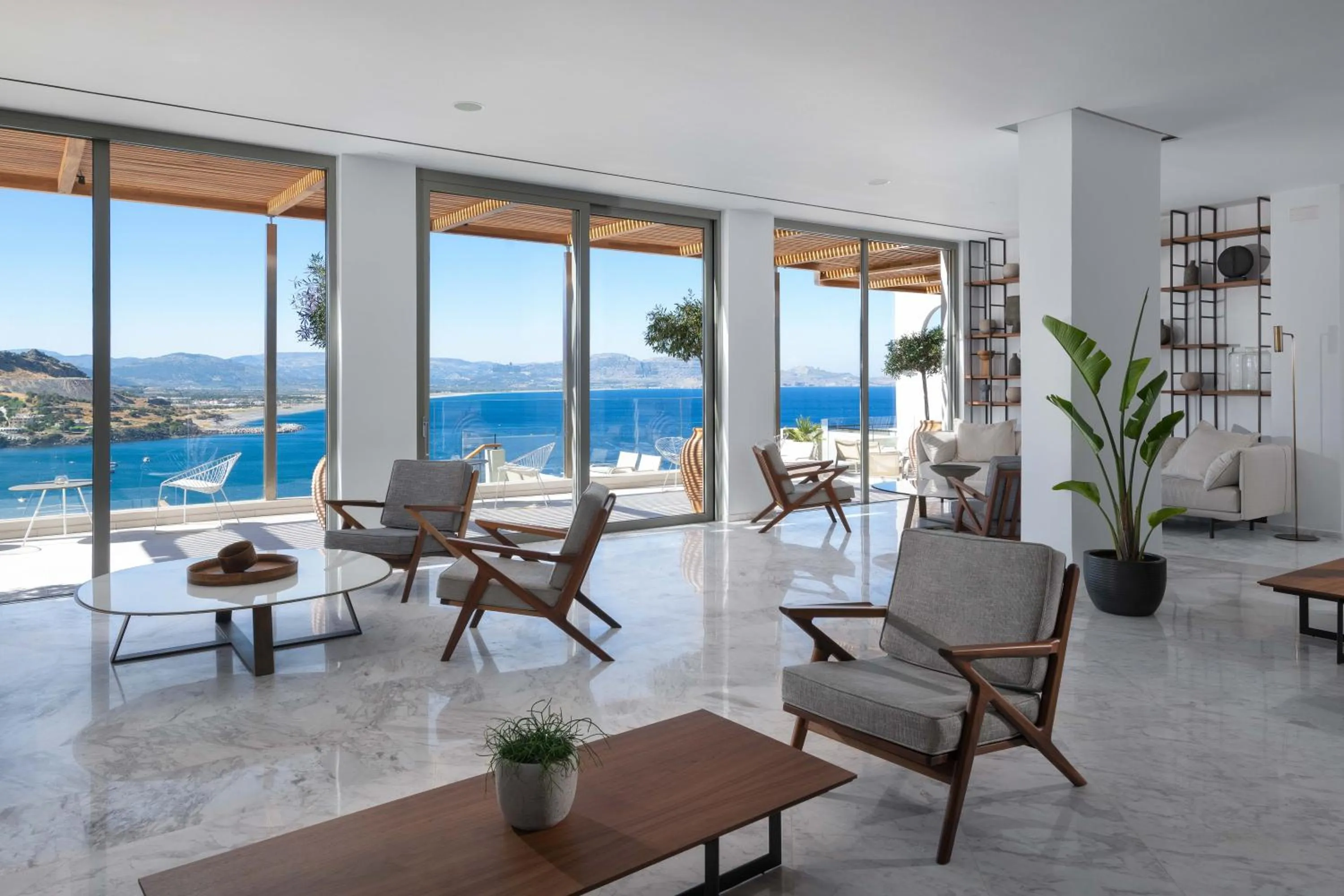 Living room in Lindos Mare, Seaside Hotel