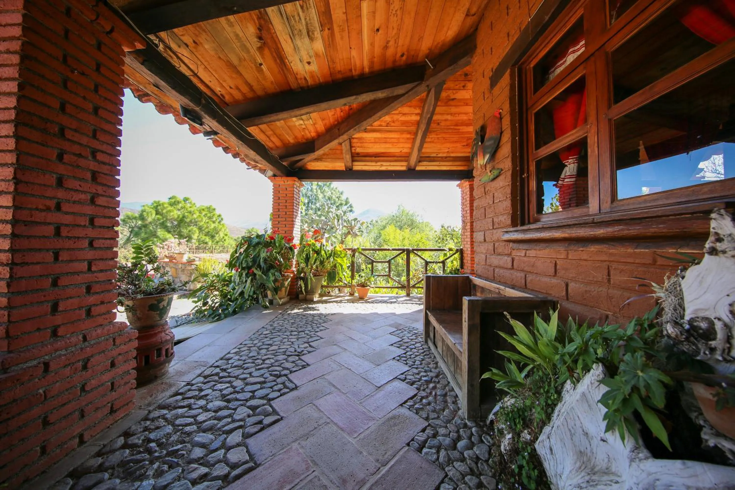Patio in Huayápam Yù'ú Lodge