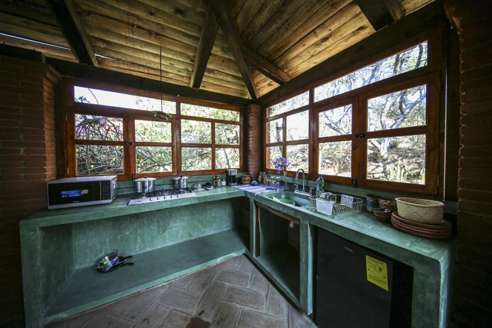 Kitchen or kitchenette in Huayápam Yù'ú Lodge