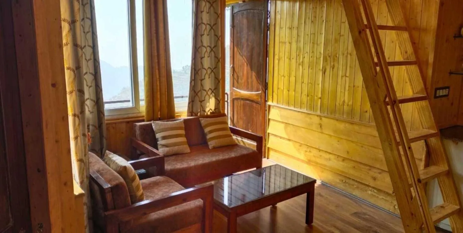 Living room in Atulyam, Pangot