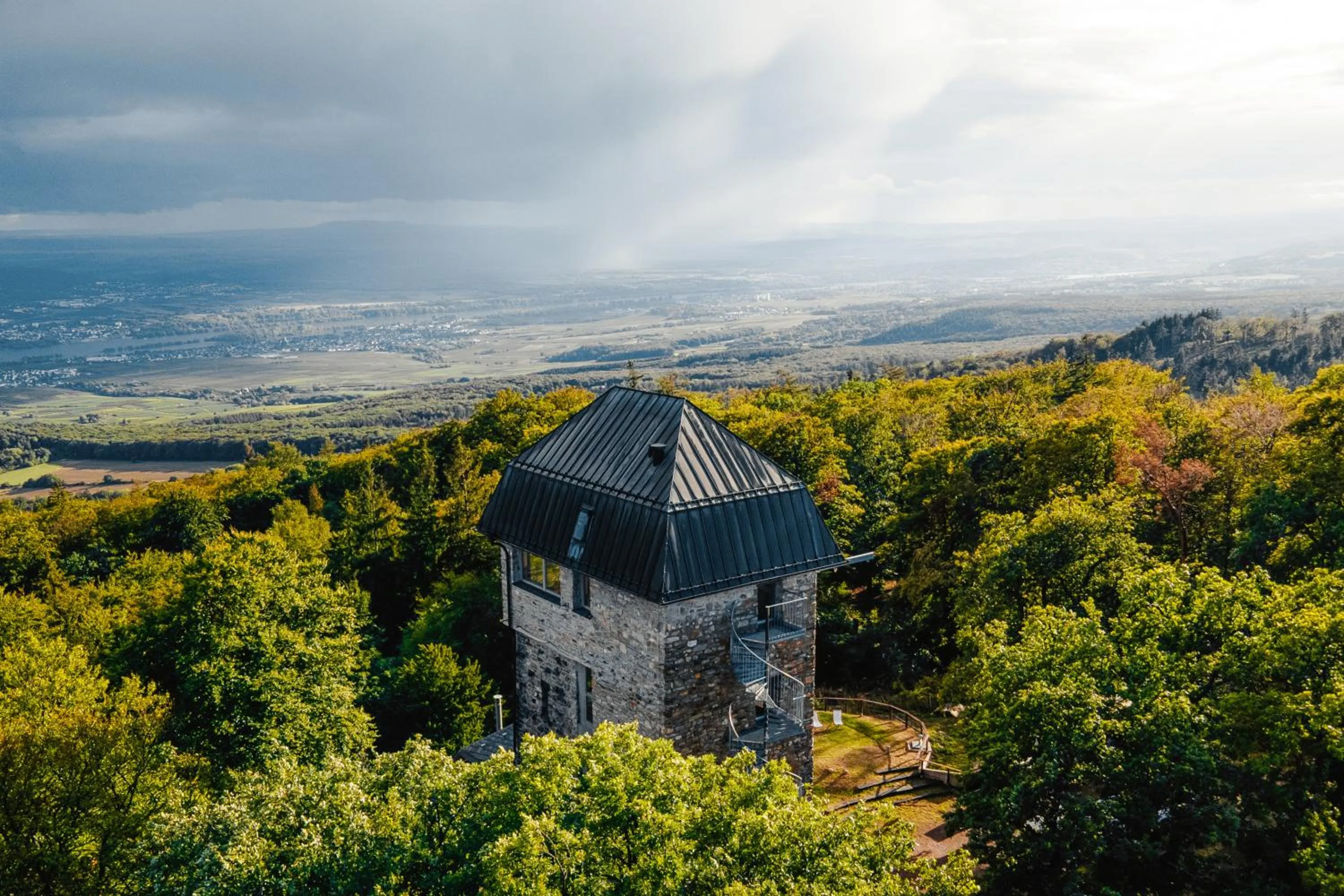 Bird's eye view in Hallgarter Zange