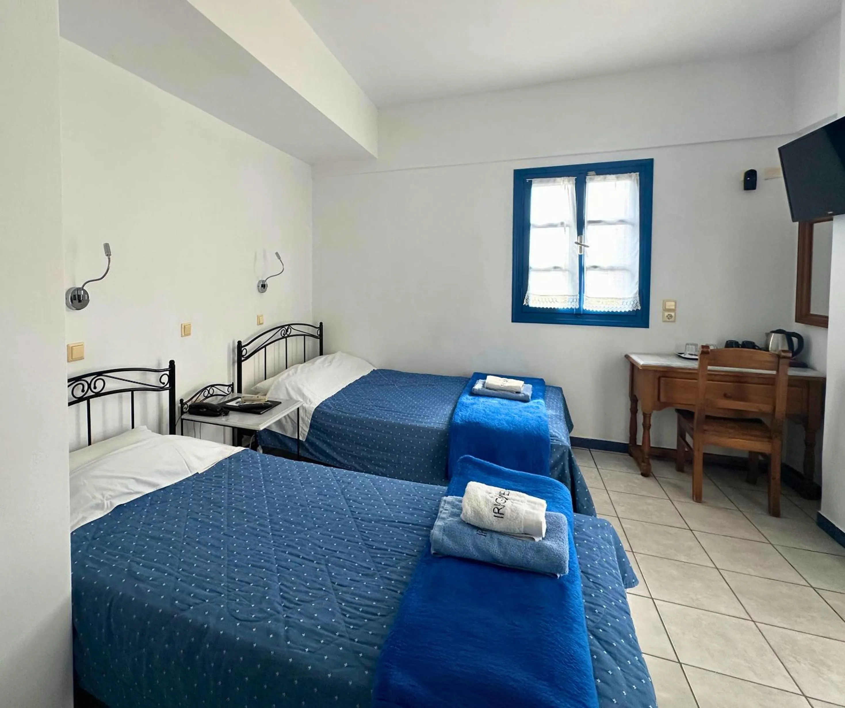 Bedroom, Bed in Irigeneia Hotel