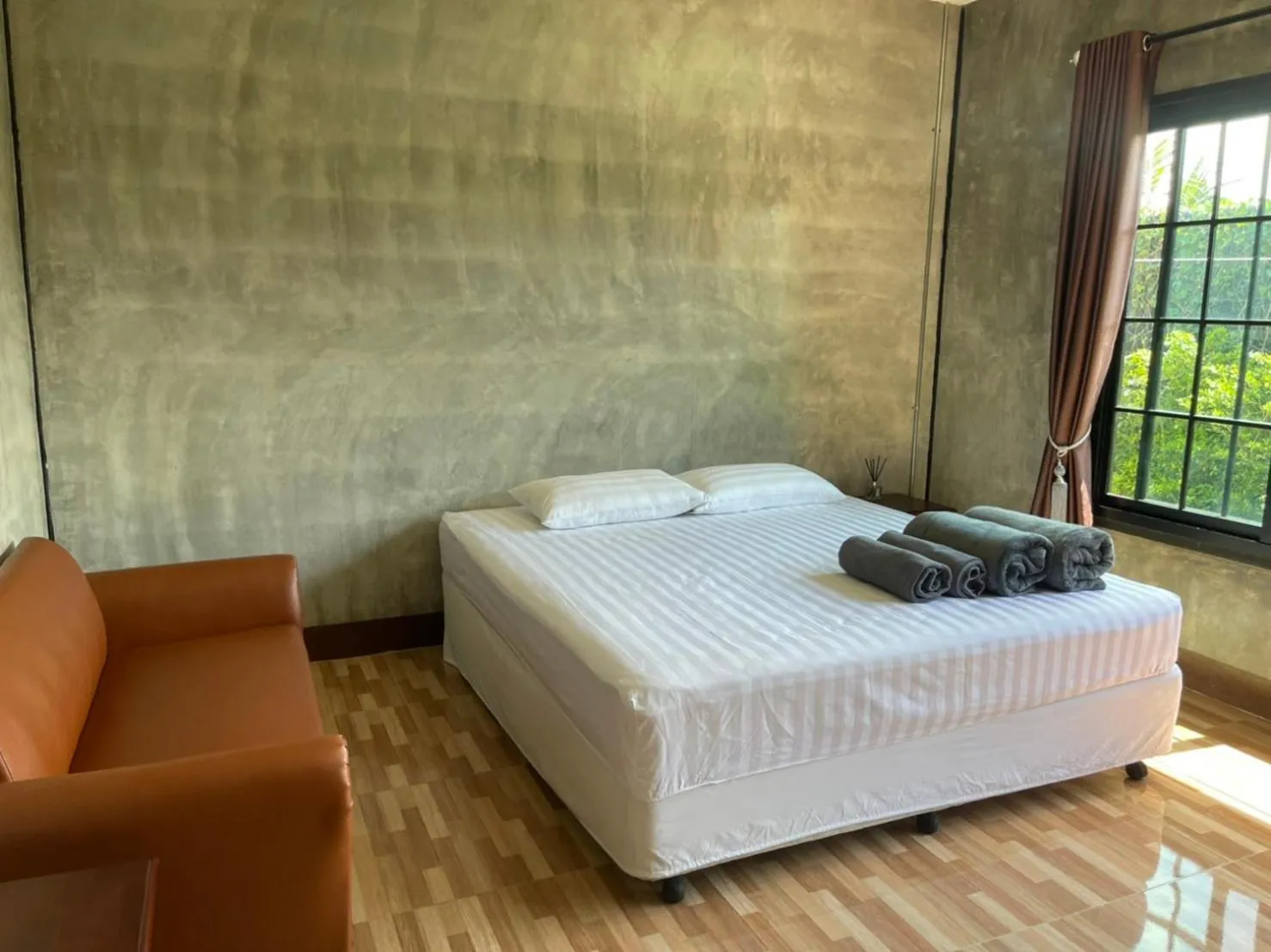 Bed in Yaowarate Sport Club and Resort ไร่เยาวเรศ