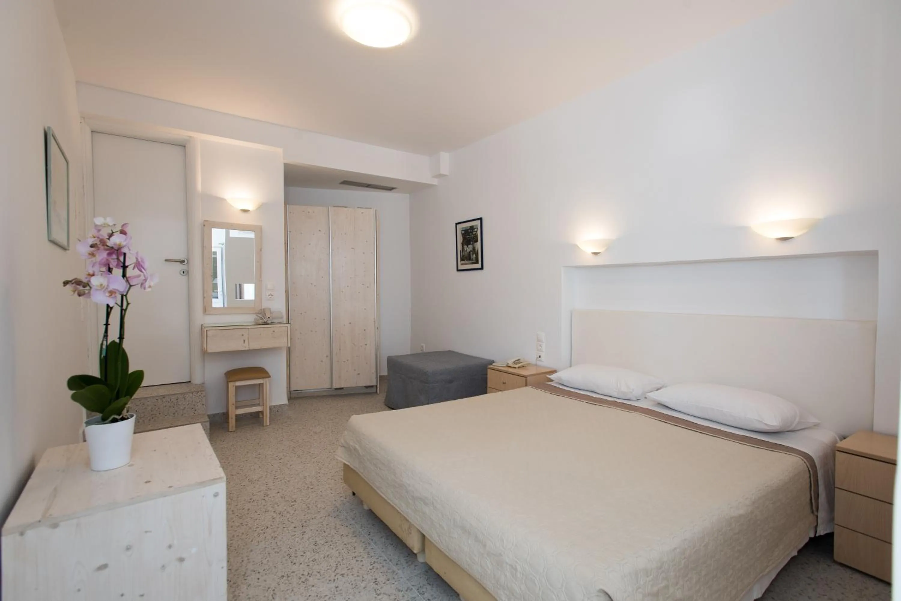 Bed in Hotel Spanelis