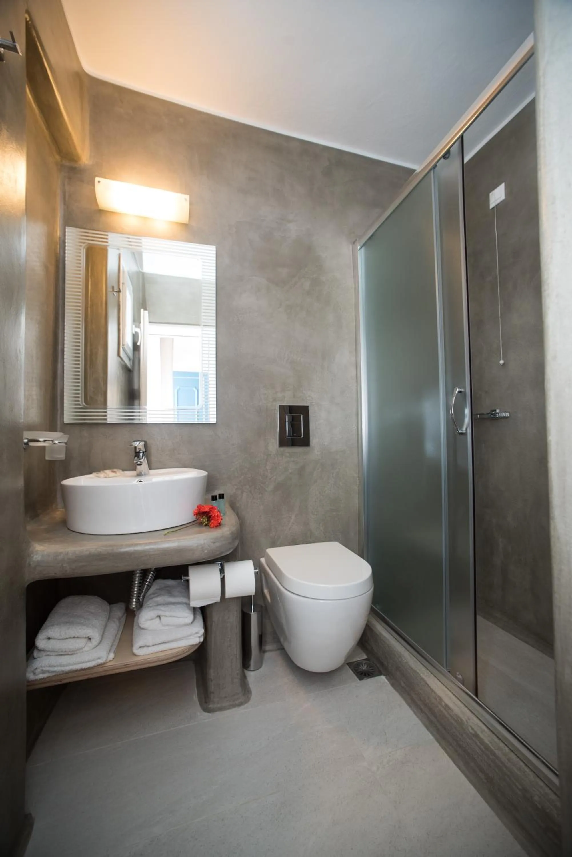 Bathroom in Hotel Spanelis