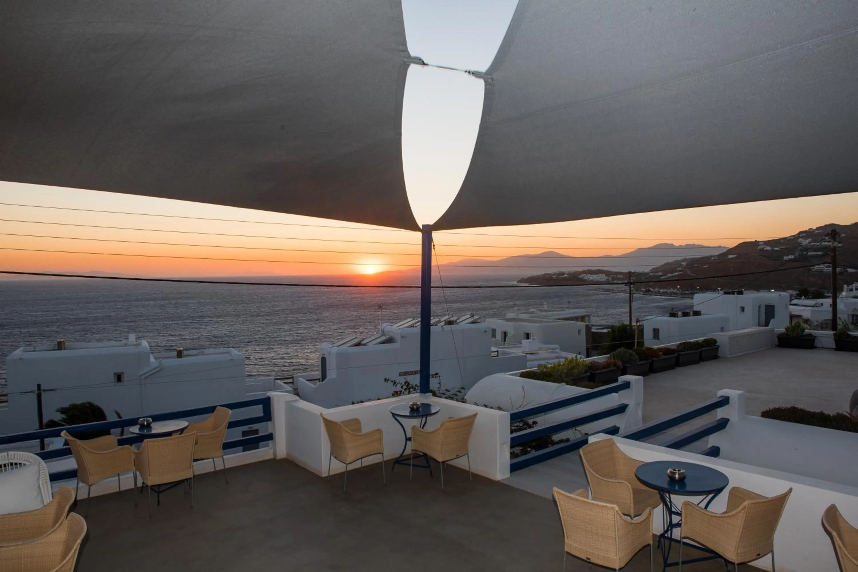 Patio in Hotel Spanelis