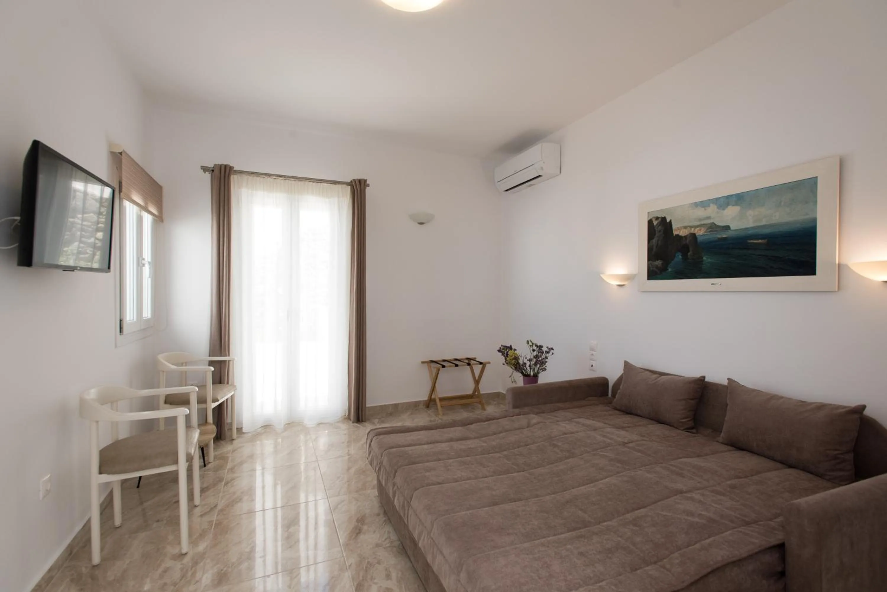 Bed in Hotel Spanelis