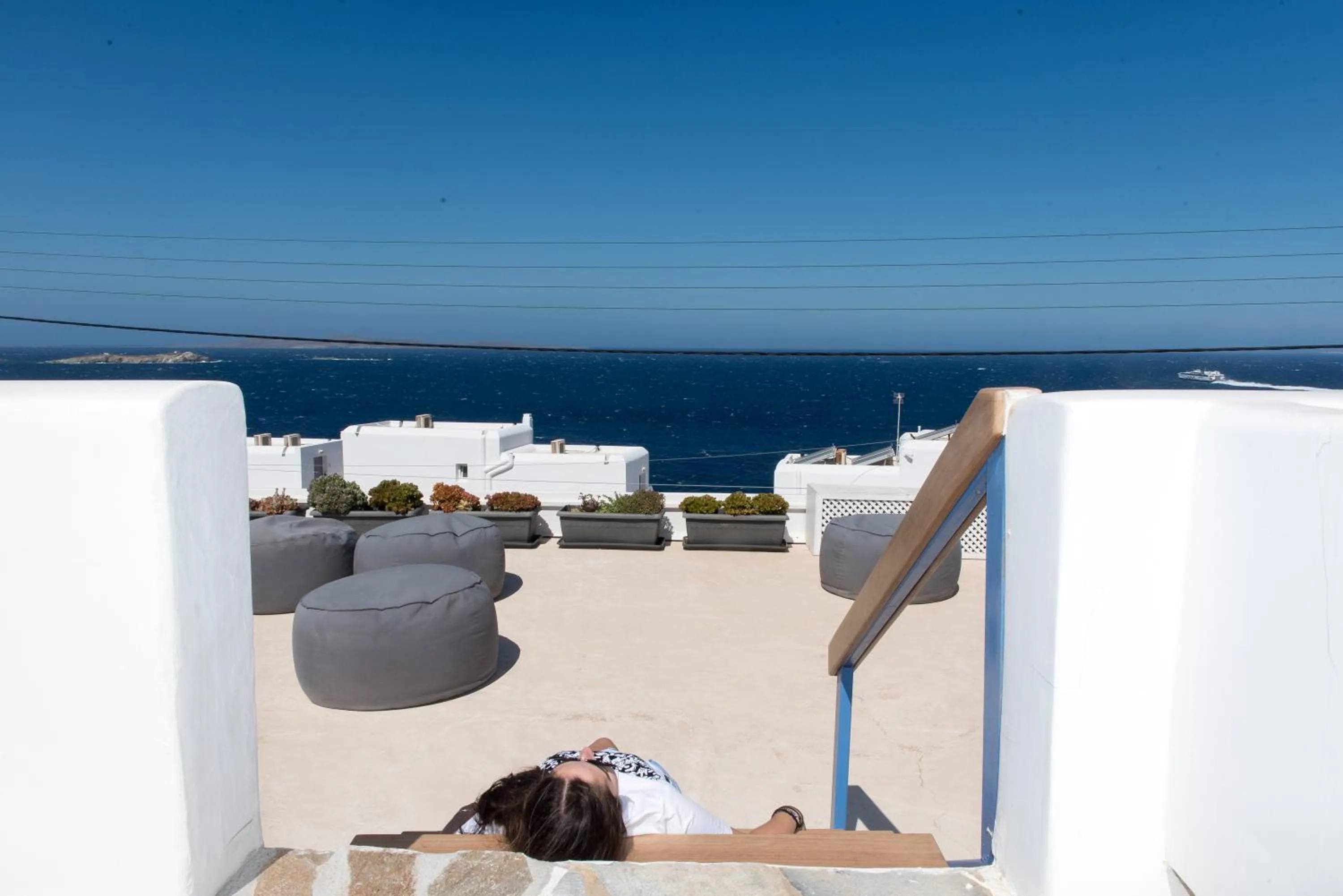 Patio in Hotel Spanelis