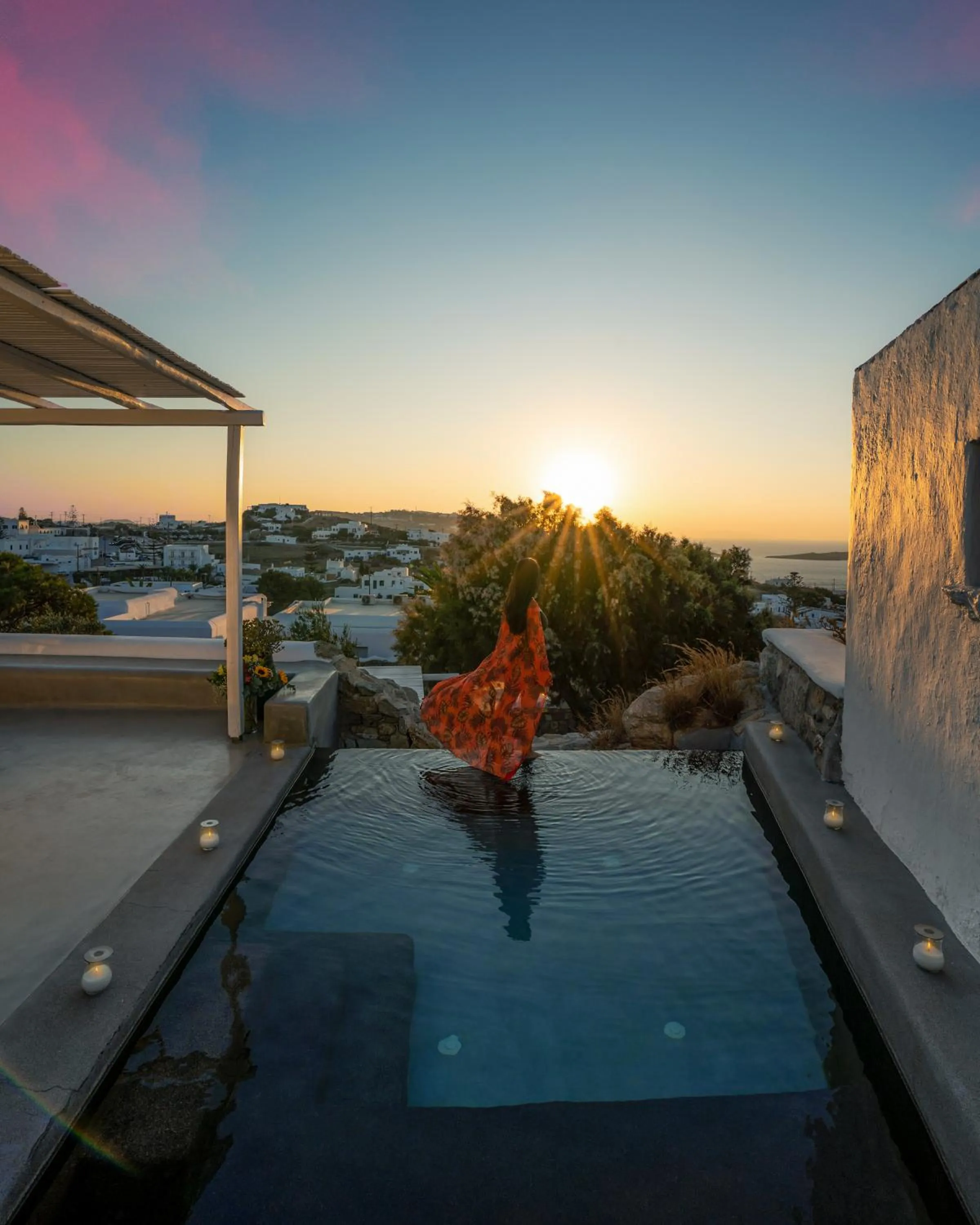 Natural landscape in Ostraco Suites