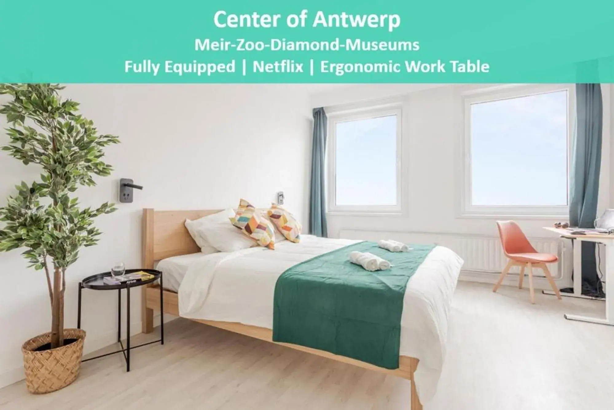 Center of Antwerp, Fully Equipped, Train Station Center of Antwerp, Fully Equipped, Train Station