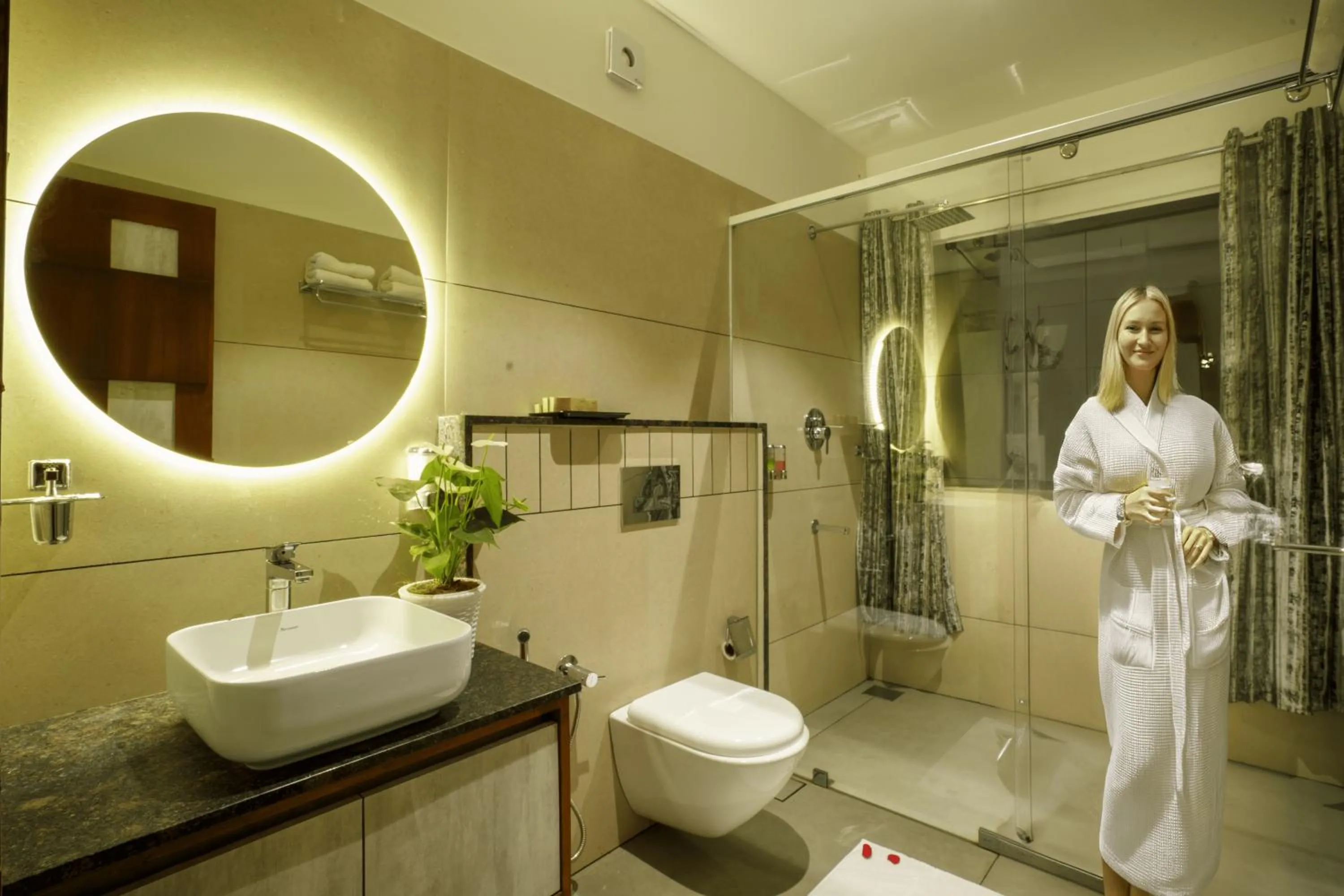 Shower in Crystal Kuruva Nature Resort & Spa